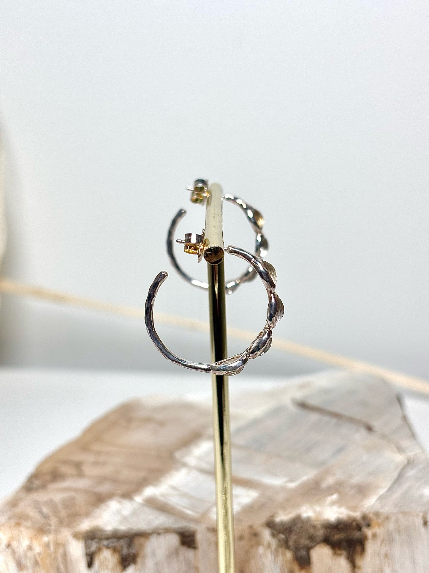 Ippolita Quartz Stone Rock Candy Hoop Earrings