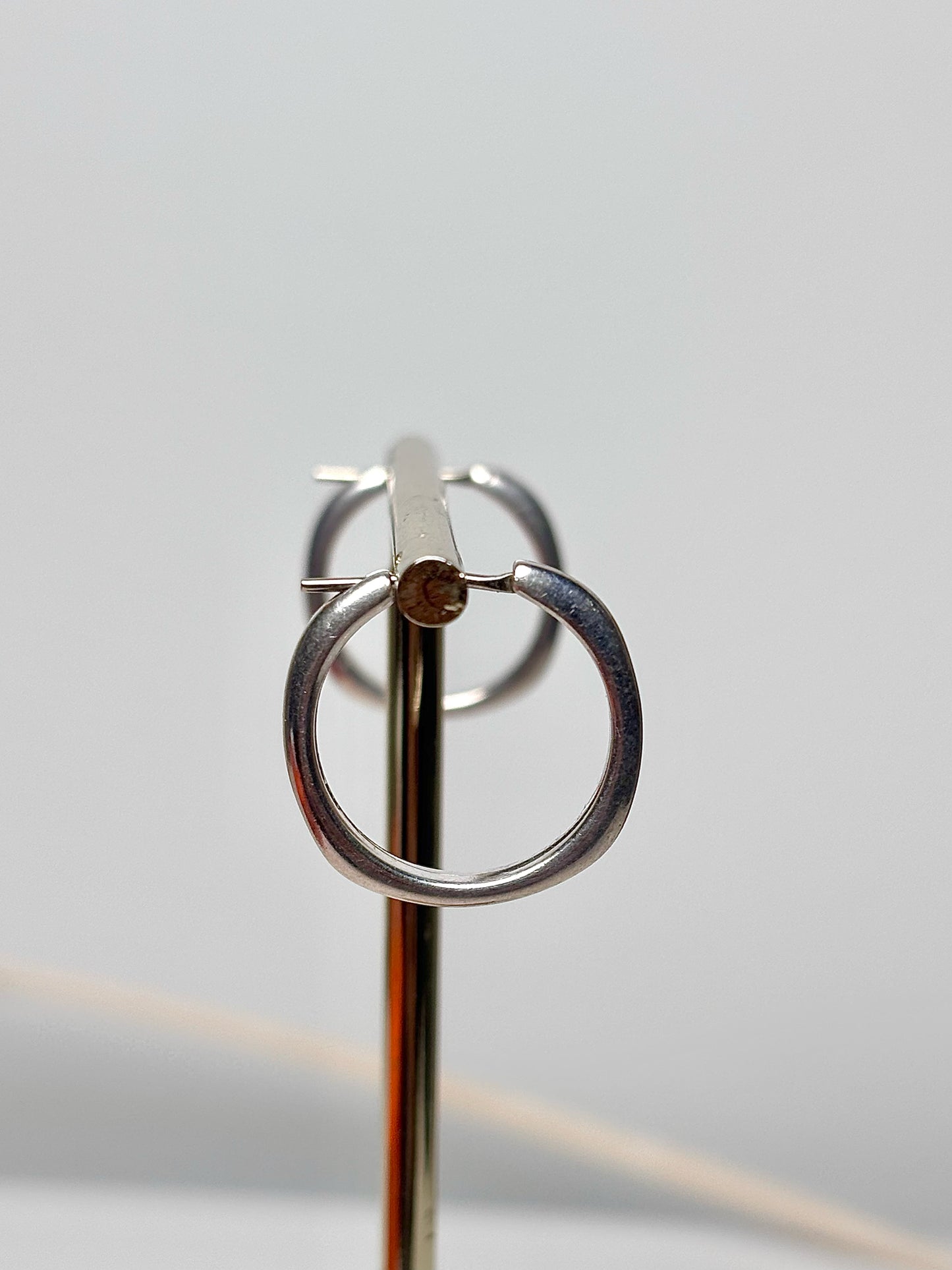 Tiffany & Co. Sterling Silver Cushion Hoop Earrings