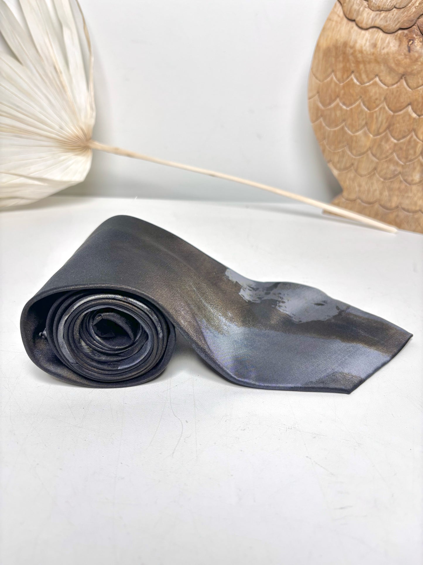 Gucci Charcoal Pure Silk Ombre Men's Tie