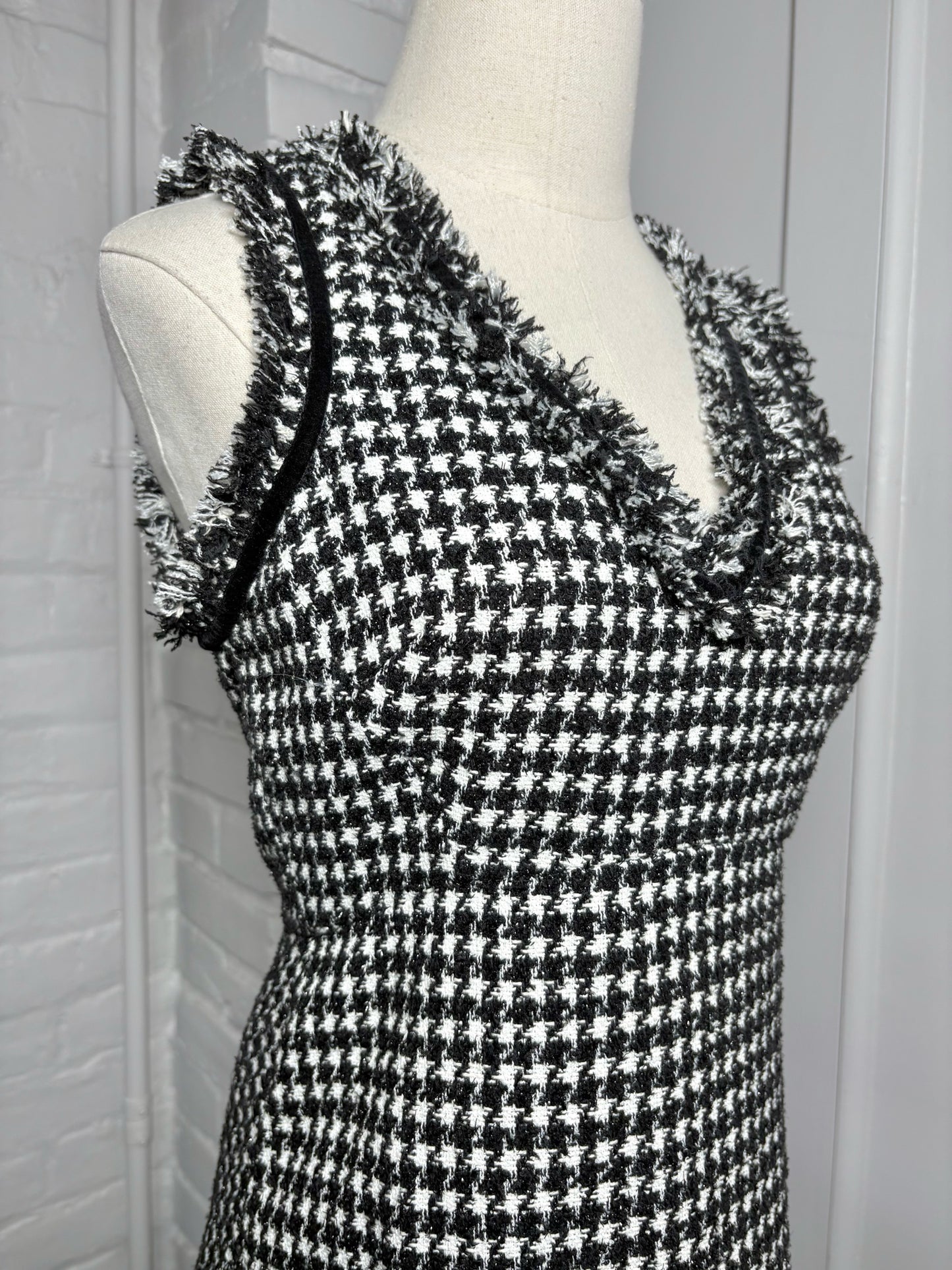 Women Size 2 Kate Spade New York Black & White Tweed Dress