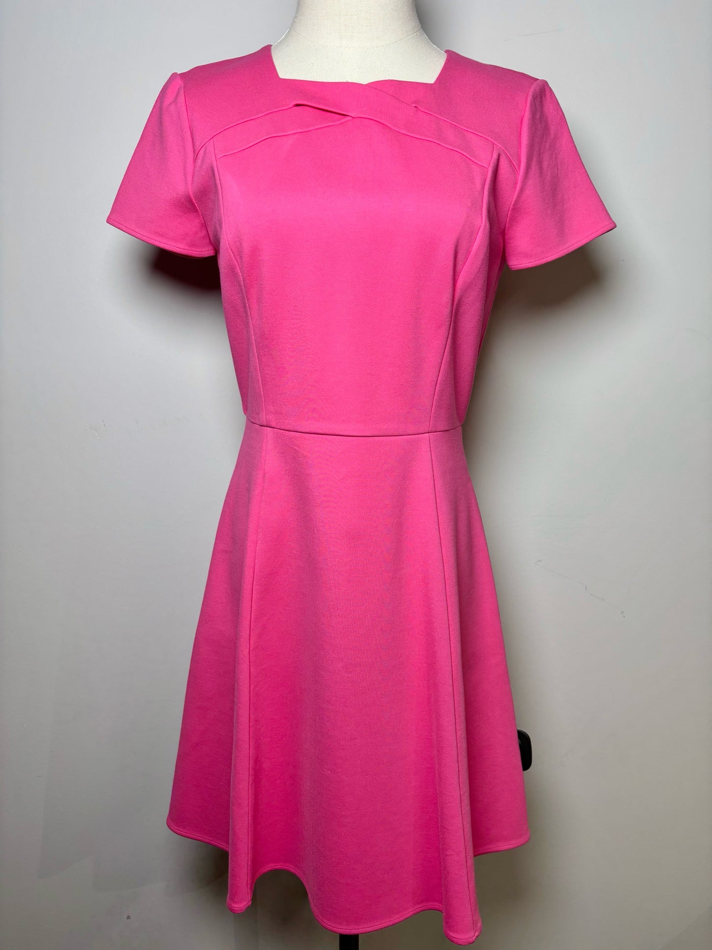 Women Size M Milly Pink Solid Viscose Dress
