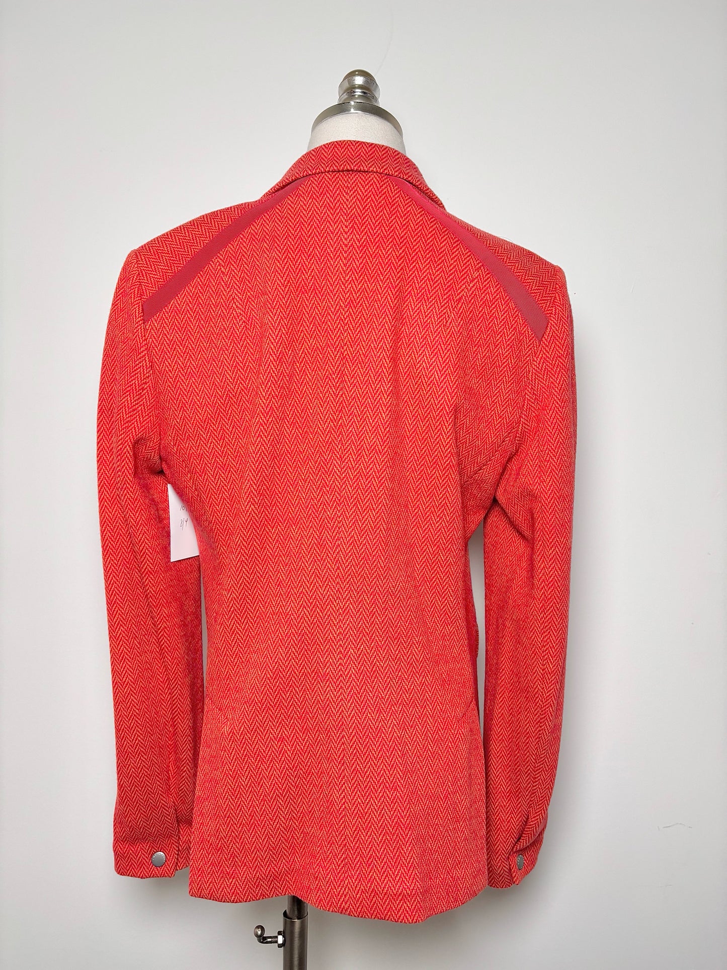 Women Size 10 Rag & Bone Orange Herringbone Blazer