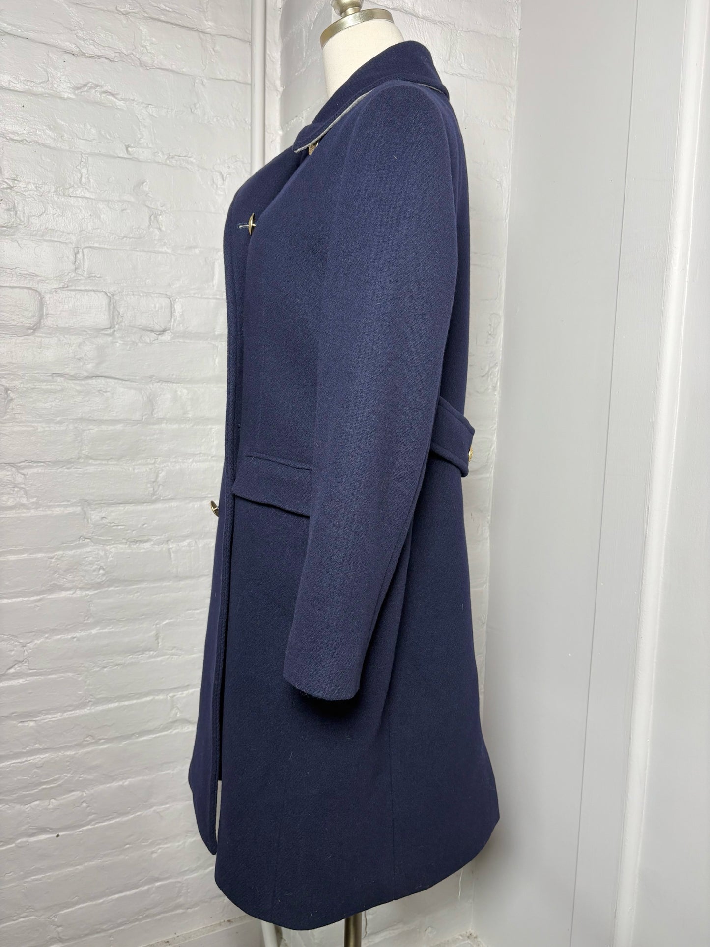 Women Size 6 J. Crew Navy Blue Wool Peacoat