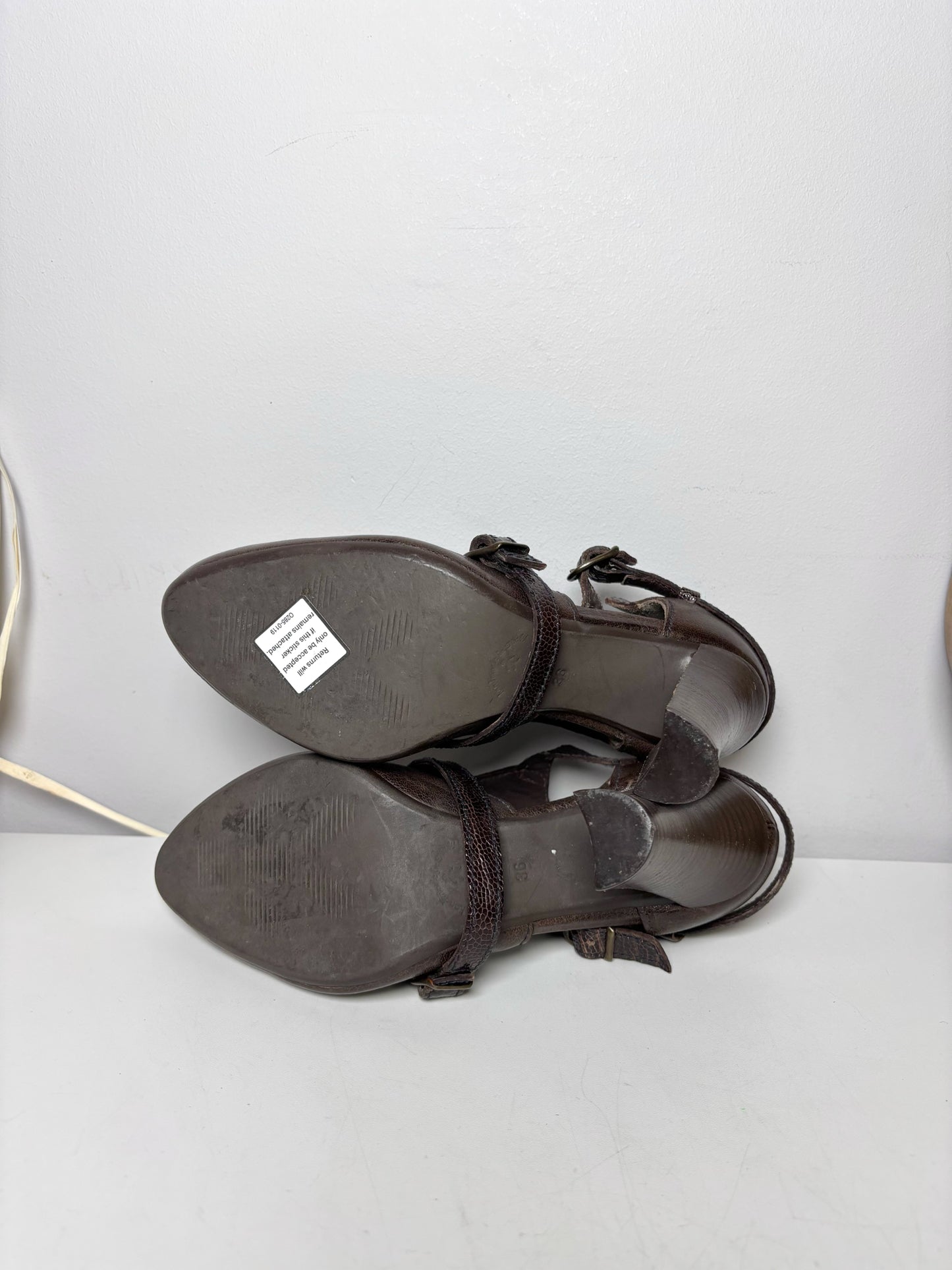 W Shoe Size 36 Brown Henry Beguelin Leather Heels