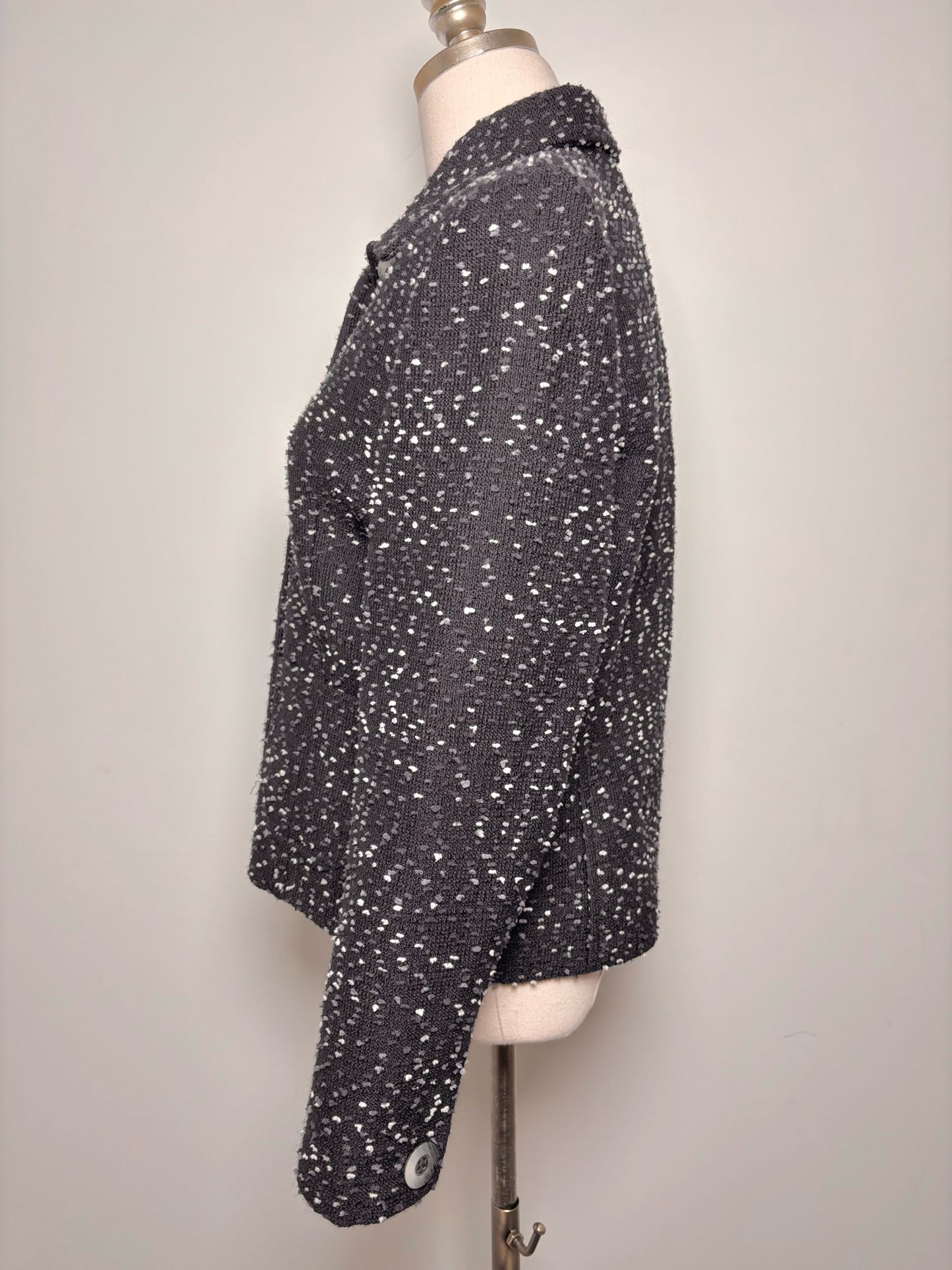 Women Size S Yves Saint Laurent Black Boucle Vintage 1980 Blazer