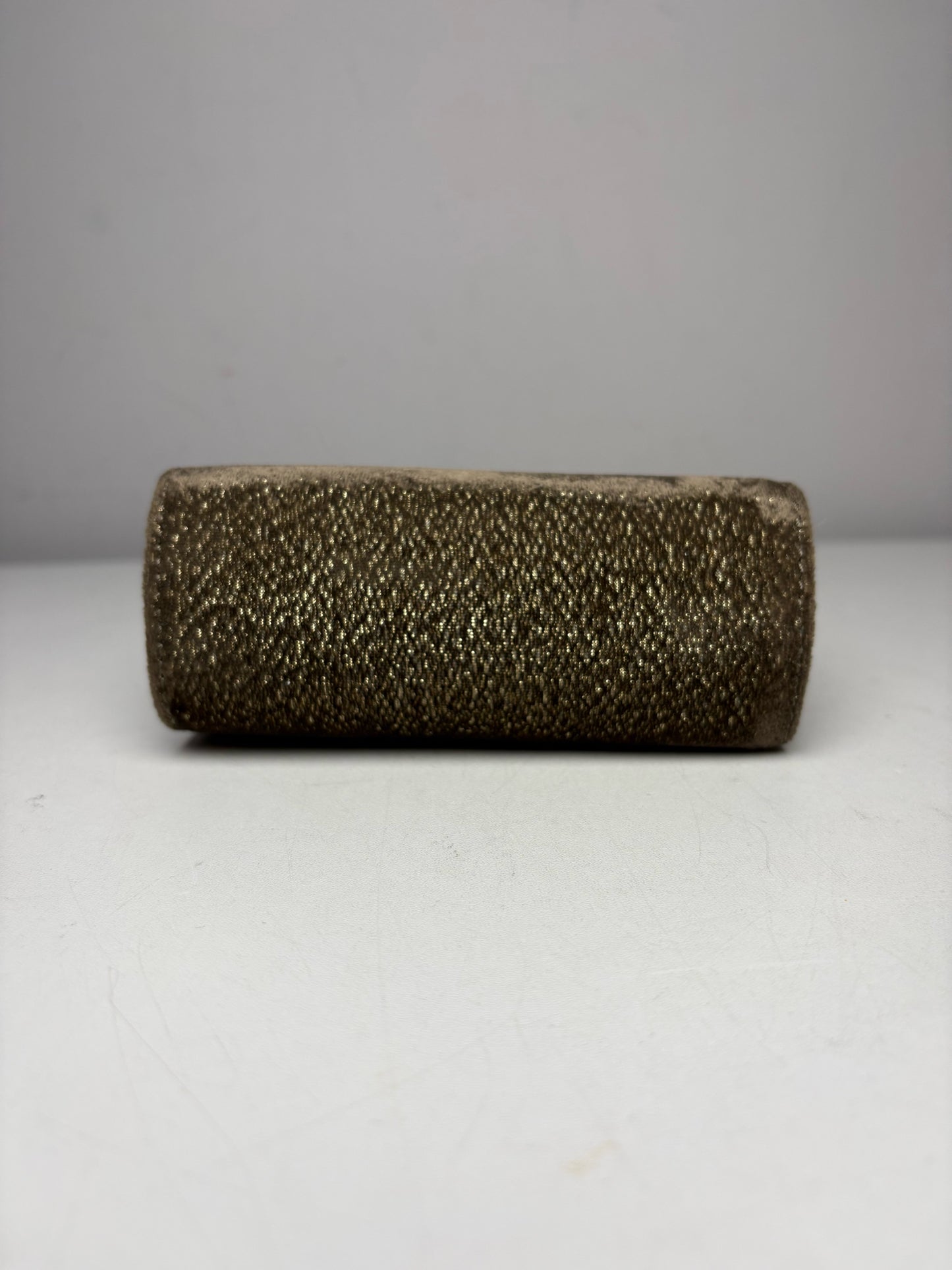 Women's Donald J. Pliner Bronze Shimmery Velvet Fabric Pre-Owned Mini Purse
