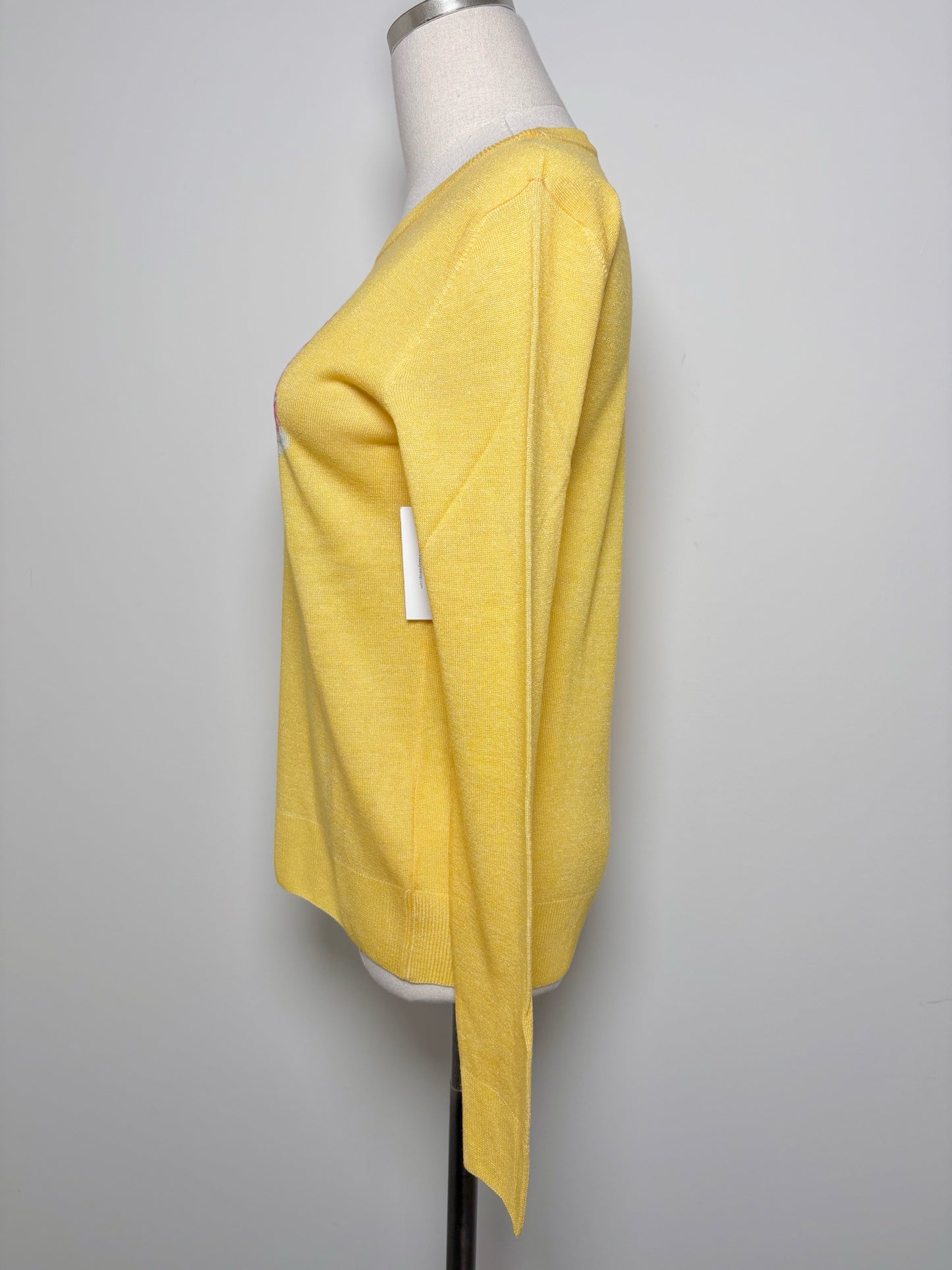 Women Size 40 (M, US) Moschino Yellow Teddy Bear Virgin Wool, Mohair NWT Sweater