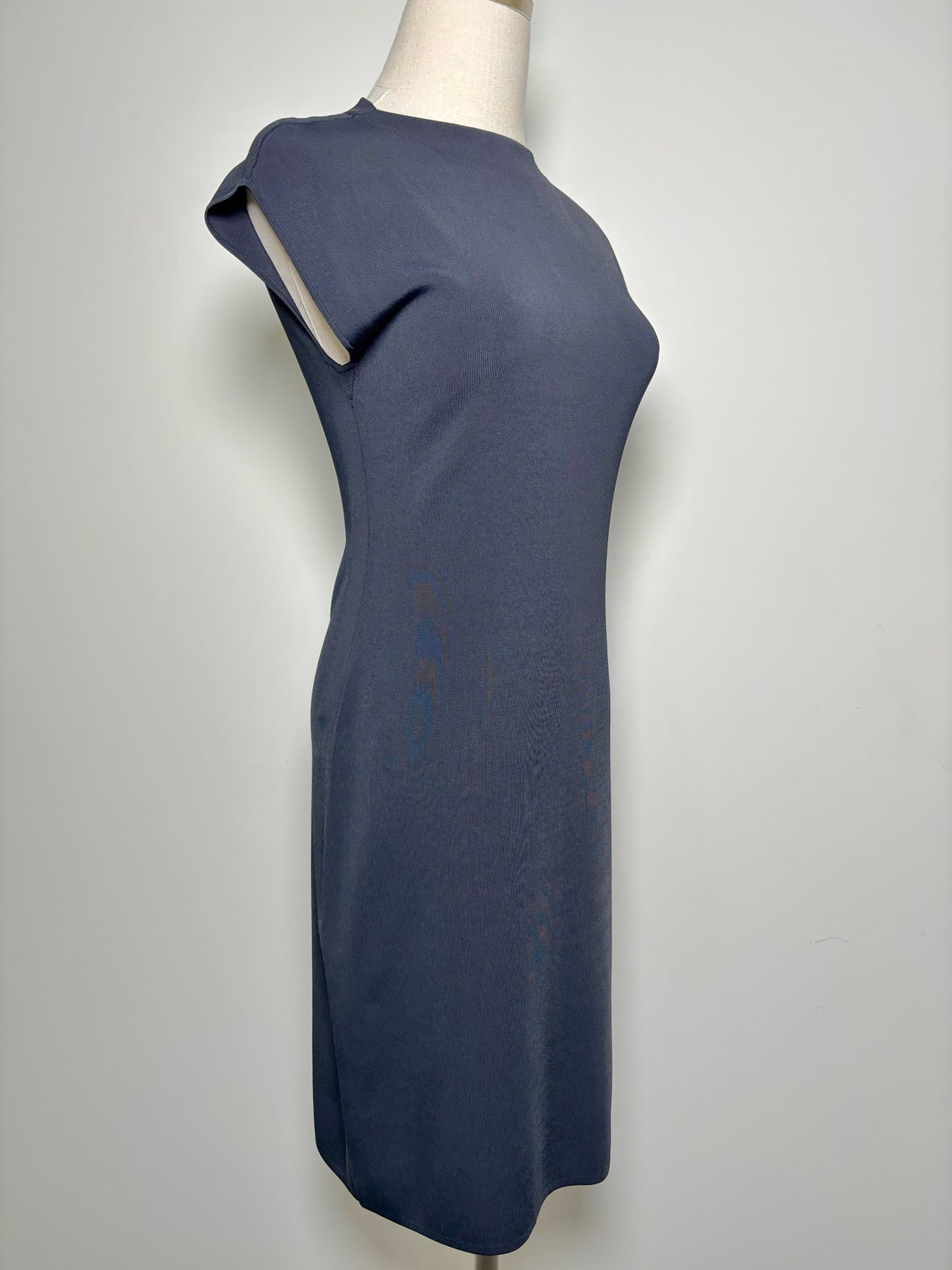 Women Size S Polo by Ralph Lauren Navy Stretch Knit Sheath Dress