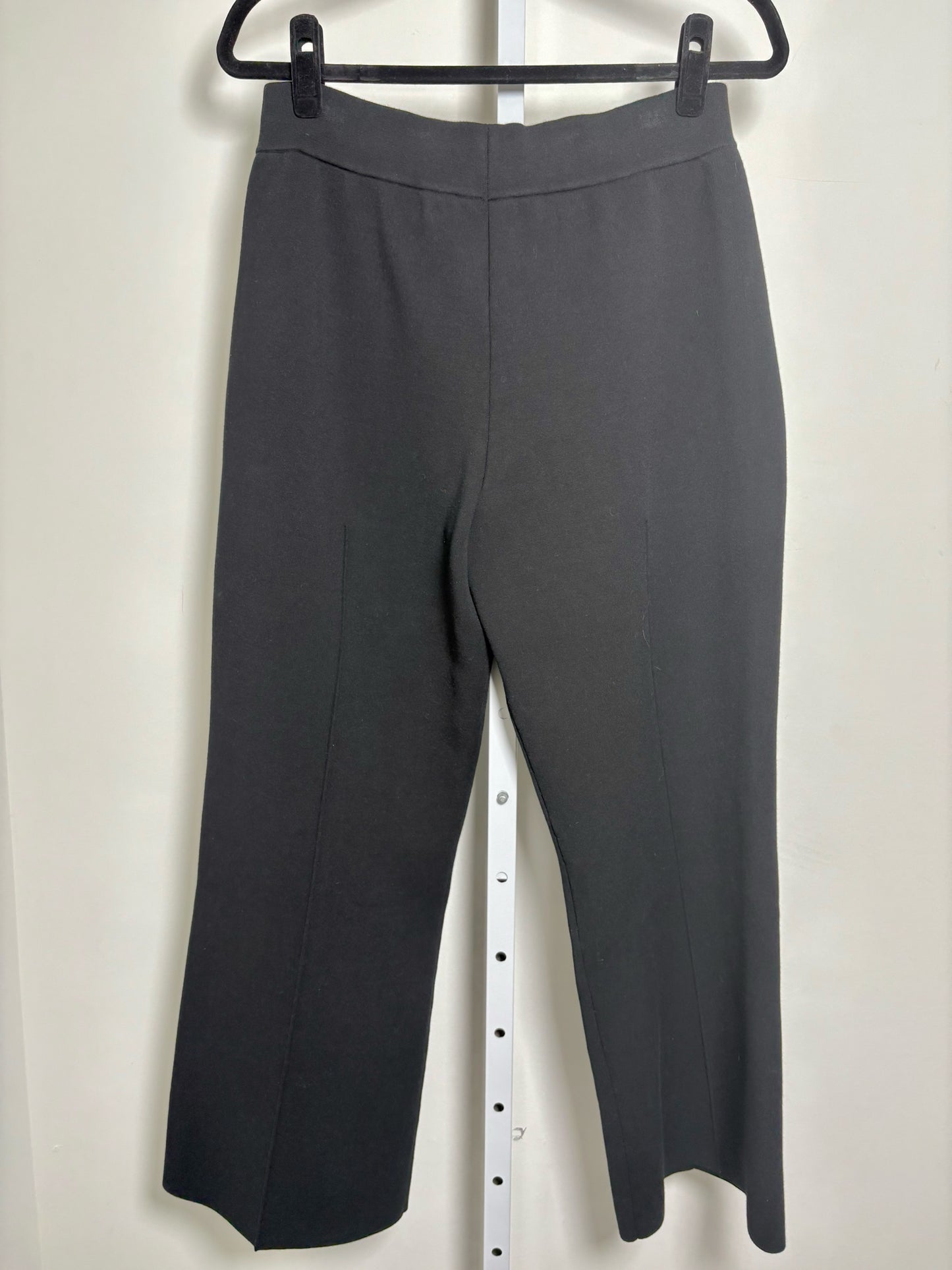 Women Size L Lafayette 148 Black Solid NWT Pants