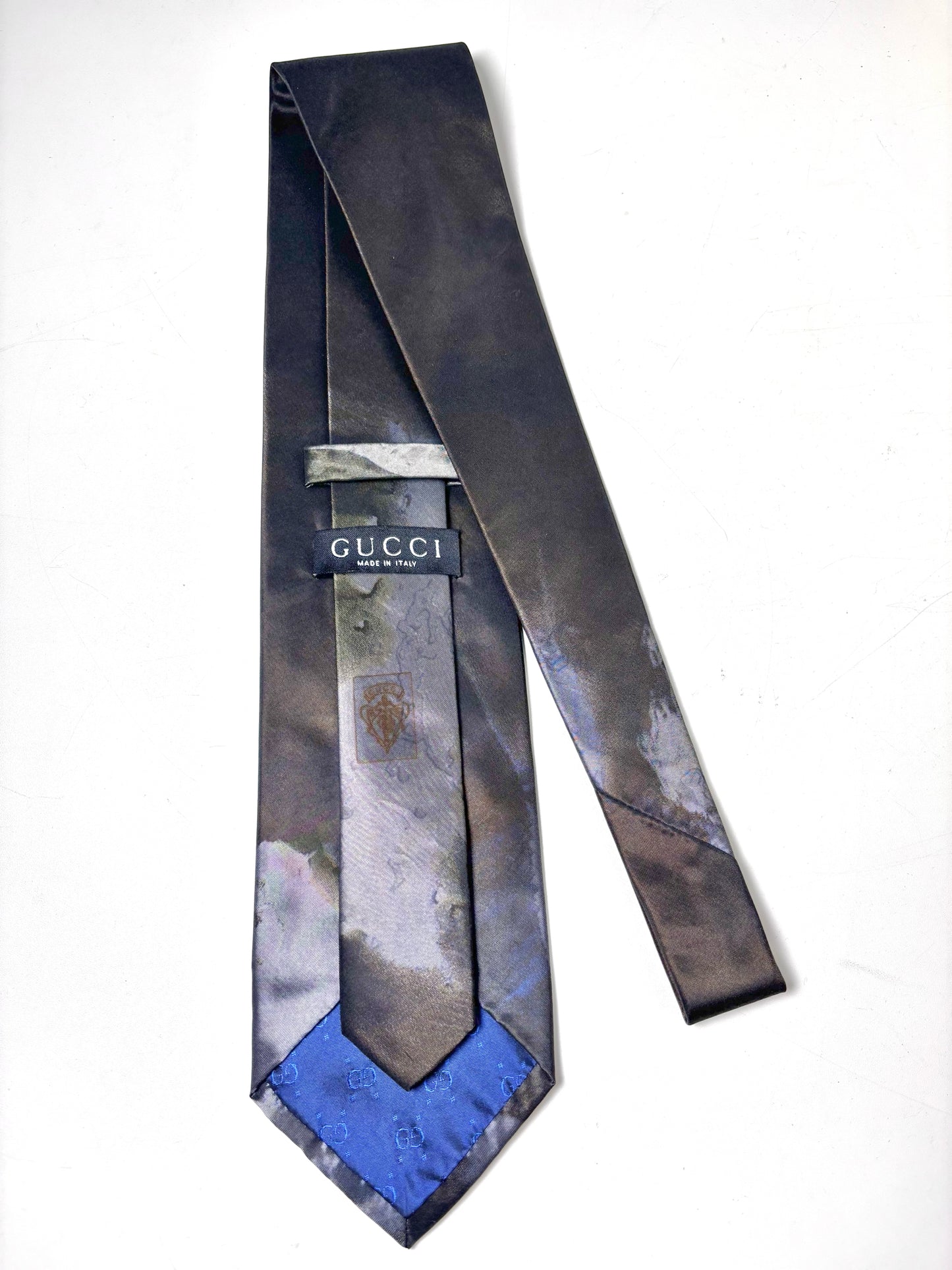Gucci Charcoal Pure Silk Ombre Men's Tie