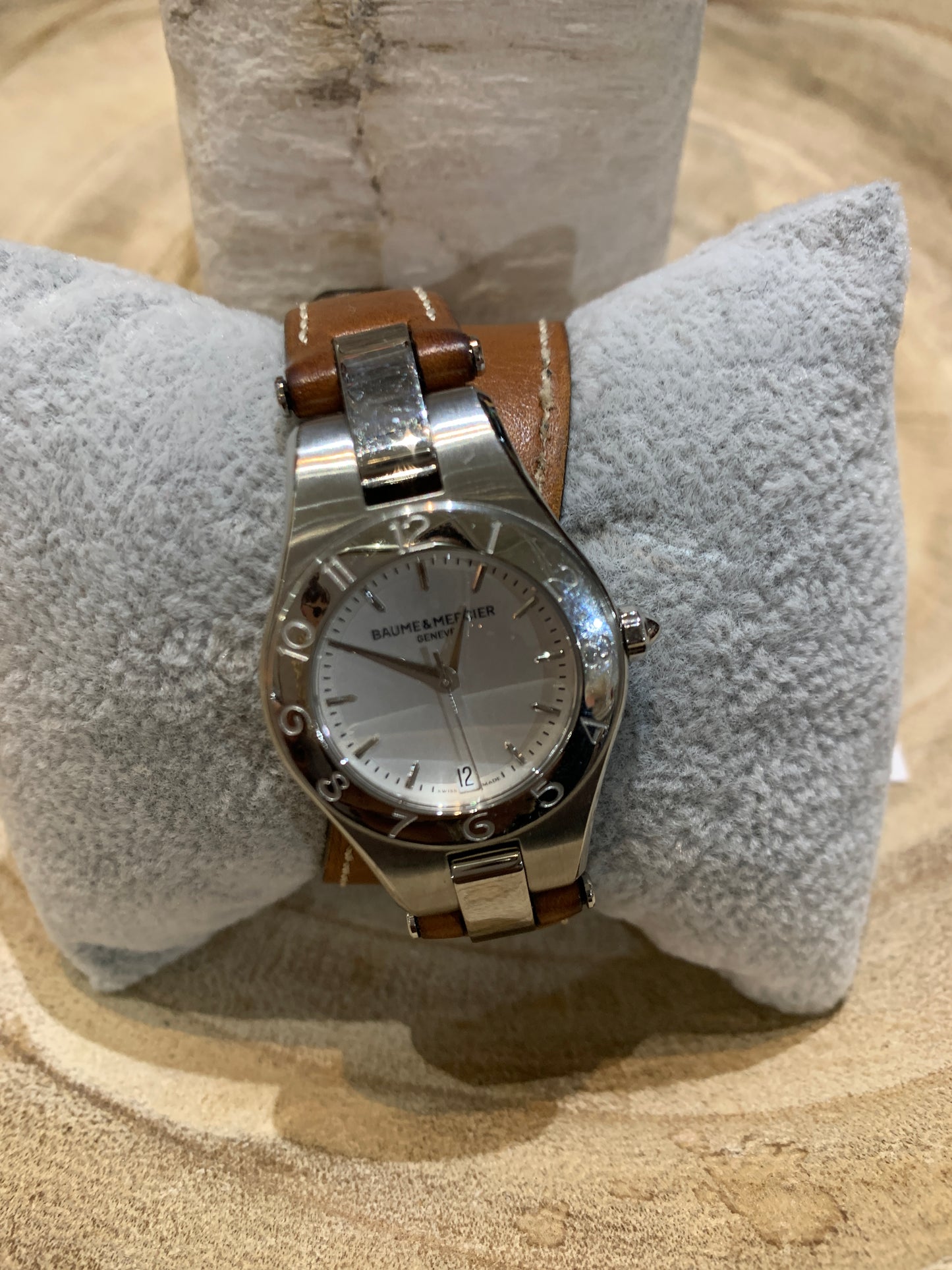 Baume & Mercier Wrap Leather Strap Watch