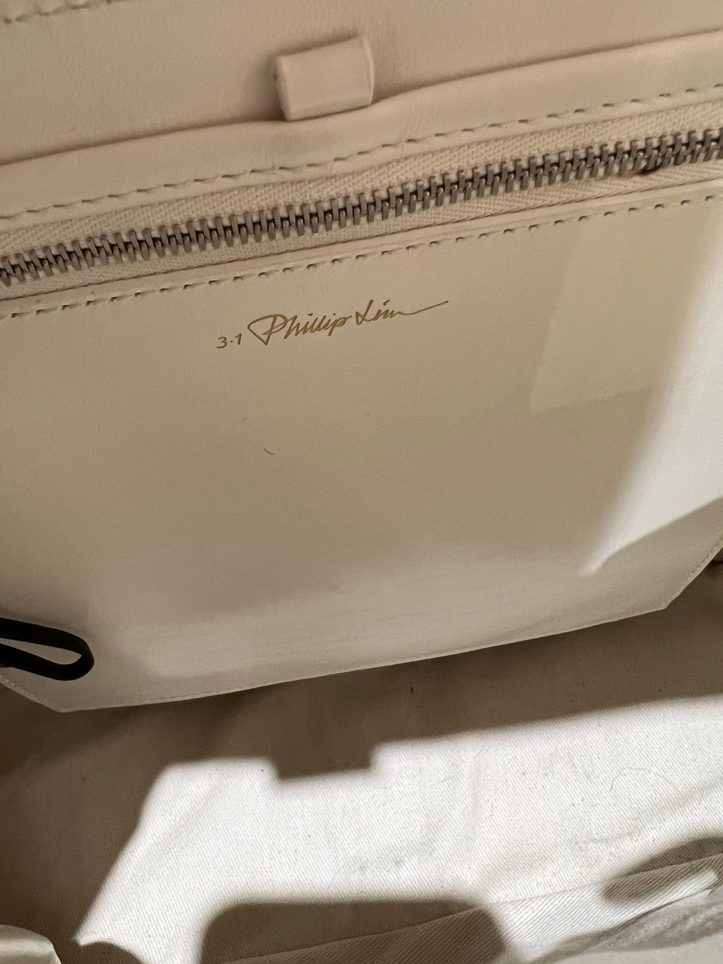 3.1 Phillip Lim Leather White Floral Print Mini Pashli Satchel