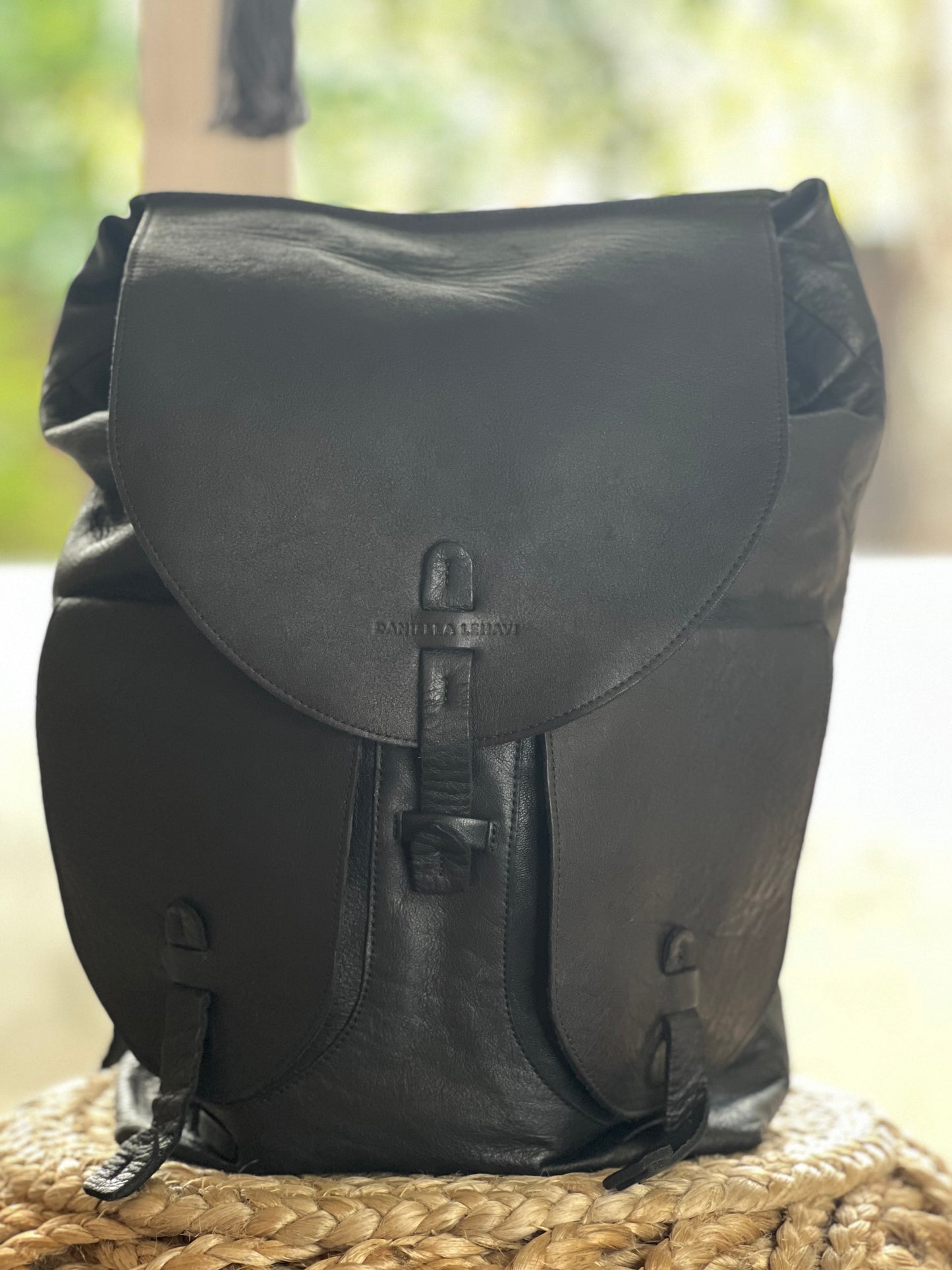 Daniella Lehavi Black Soft Leather Backpack