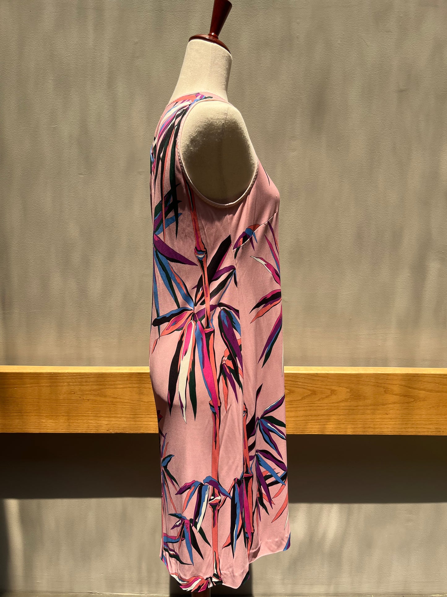 Emilio Pucci Pink Tropical Palm Leaf Printed Dress 12