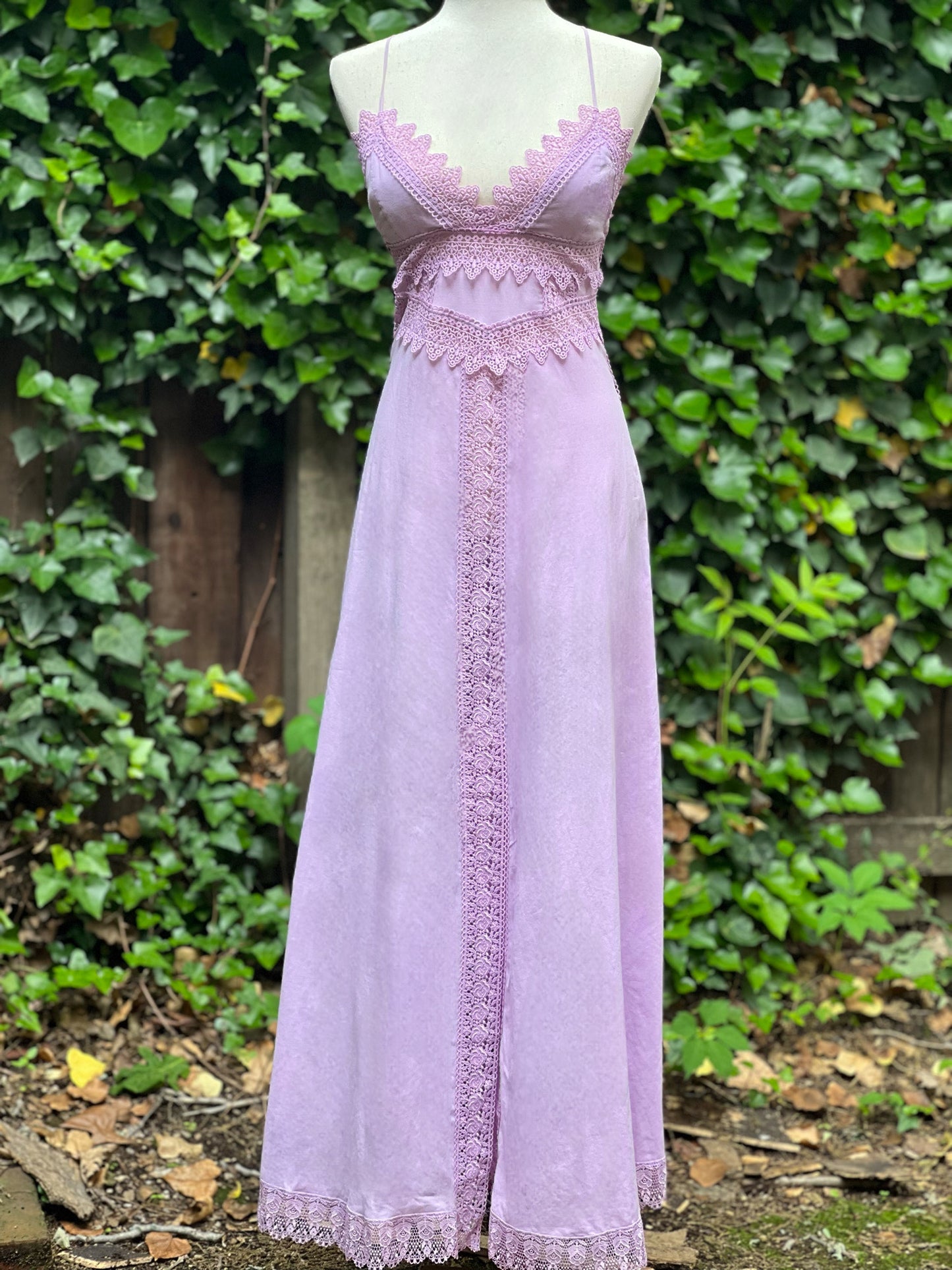 Charos Ruiz Ibiza Lavender Maxi Dress Size M
