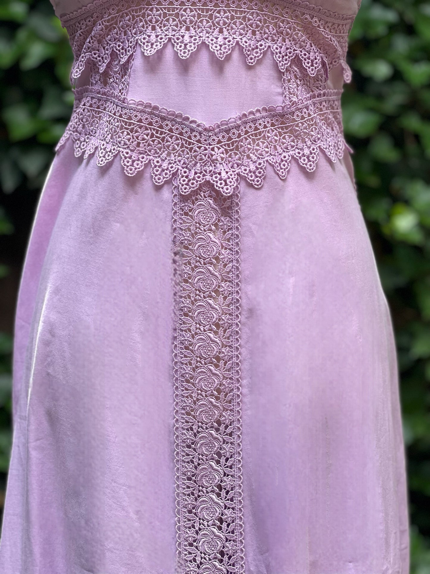 Charos Ruiz Ibiza Lavender Maxi Dress Size M
