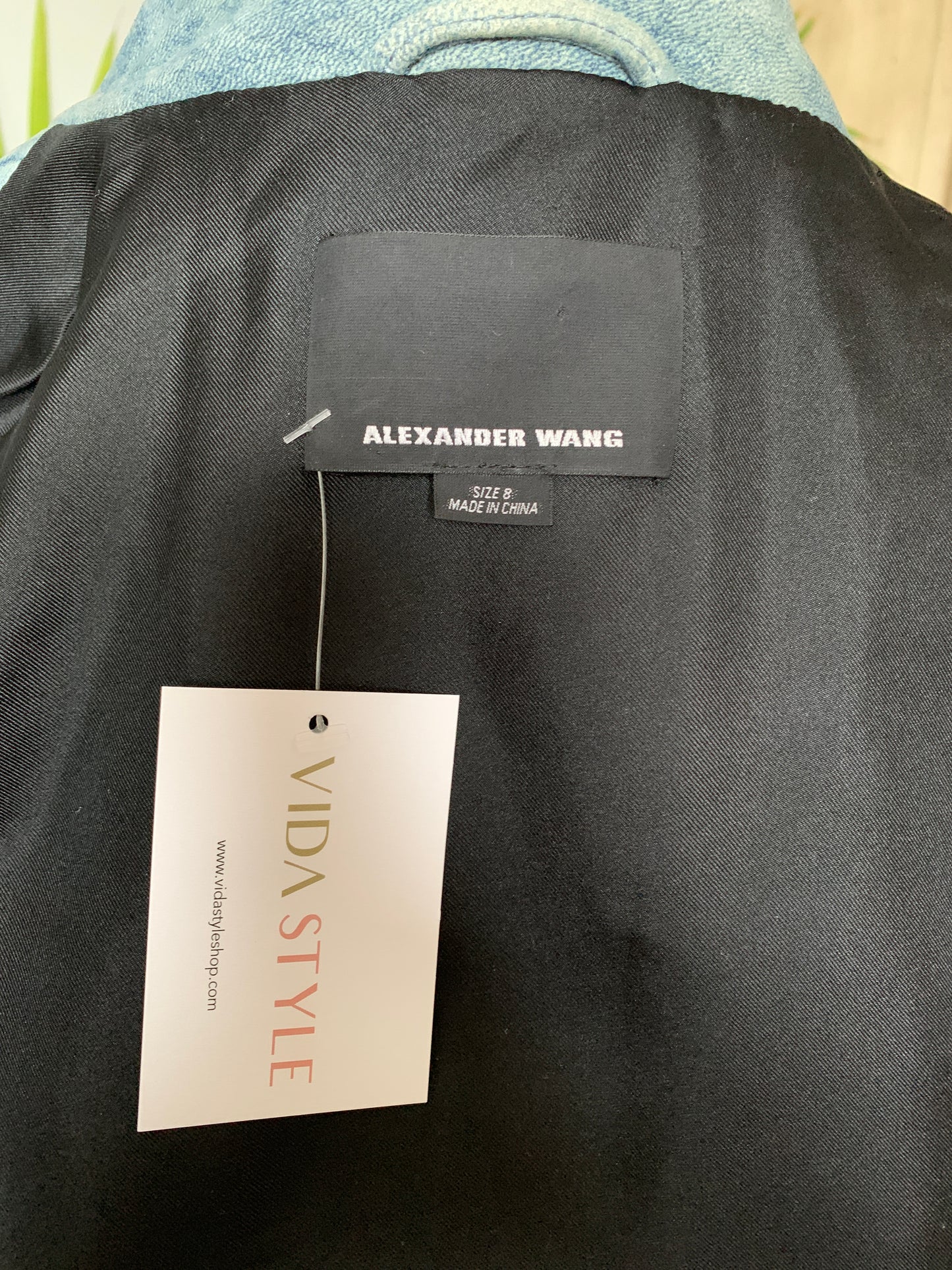 Alexander Wang Leather Biker Jacket Sz. 8 Medium