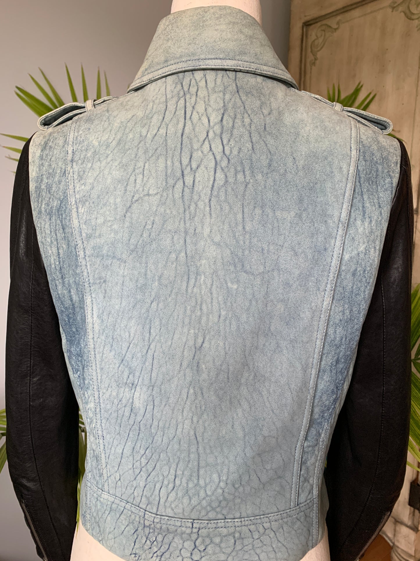 Alexander Wang Leather Biker Jacket Sz. 8 Medium
