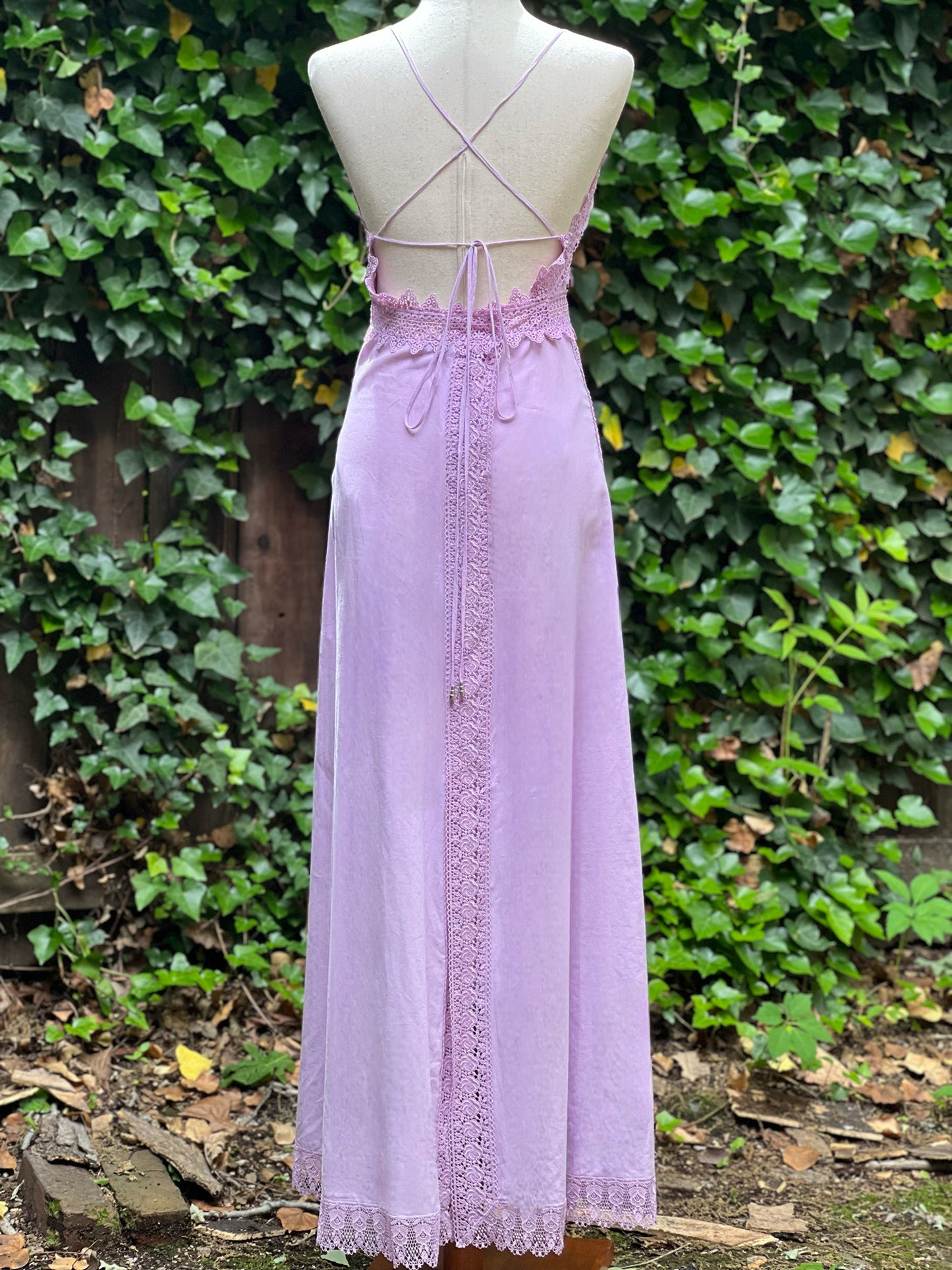 Charos Ruiz Ibiza Lavender Maxi Dress Size M