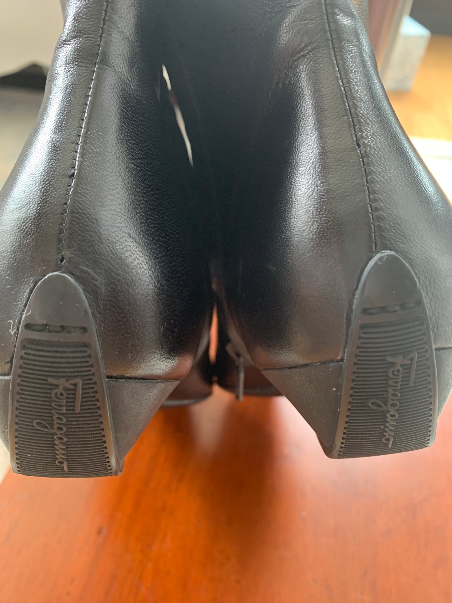 Salvatore Ferragamo Black Leather Boots Sz 7