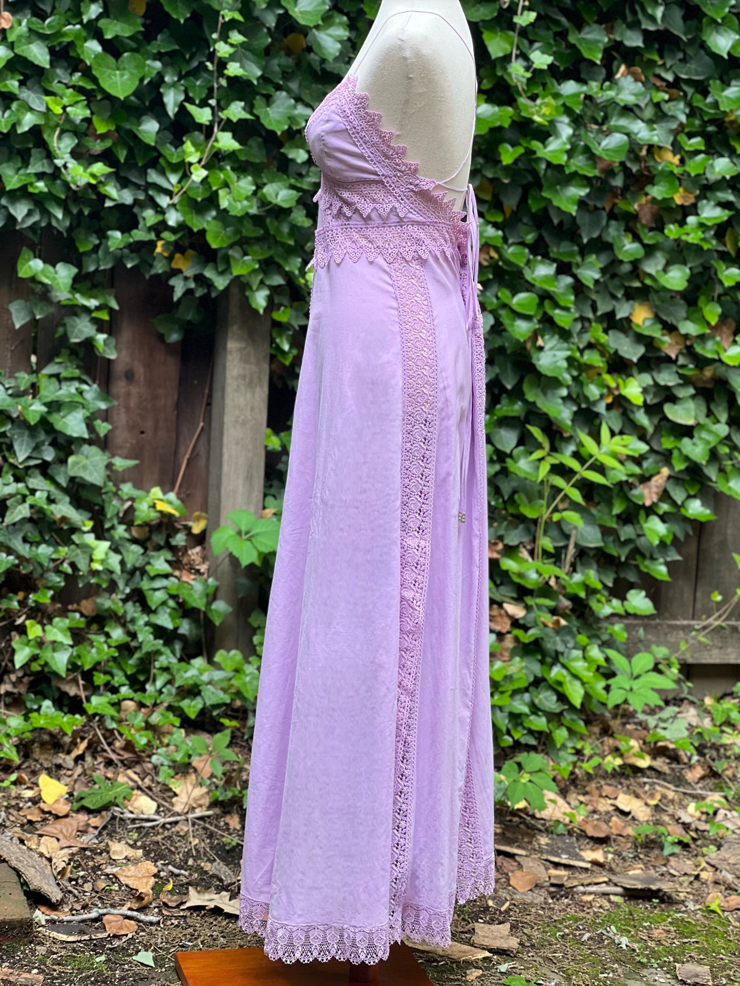 Charos Ruiz Ibiza Lavender Maxi Dress Size M