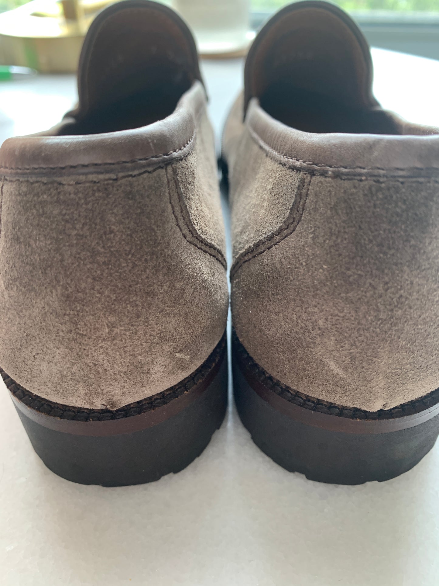 Women's Salvatore Ferragamo Tan Suede Loafers Sz 7