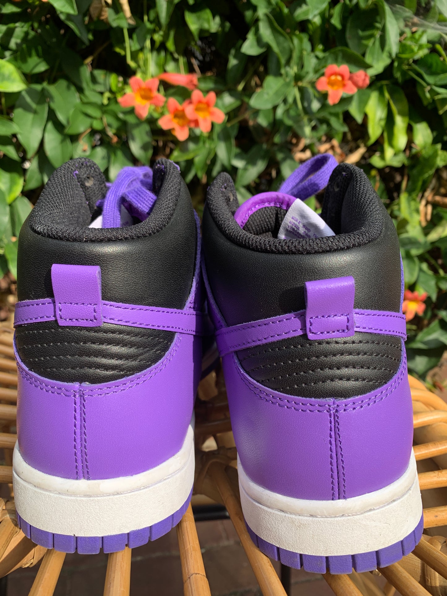 Women's Nike Dunk High Retro Purple, Black Sneakers Sz. 9