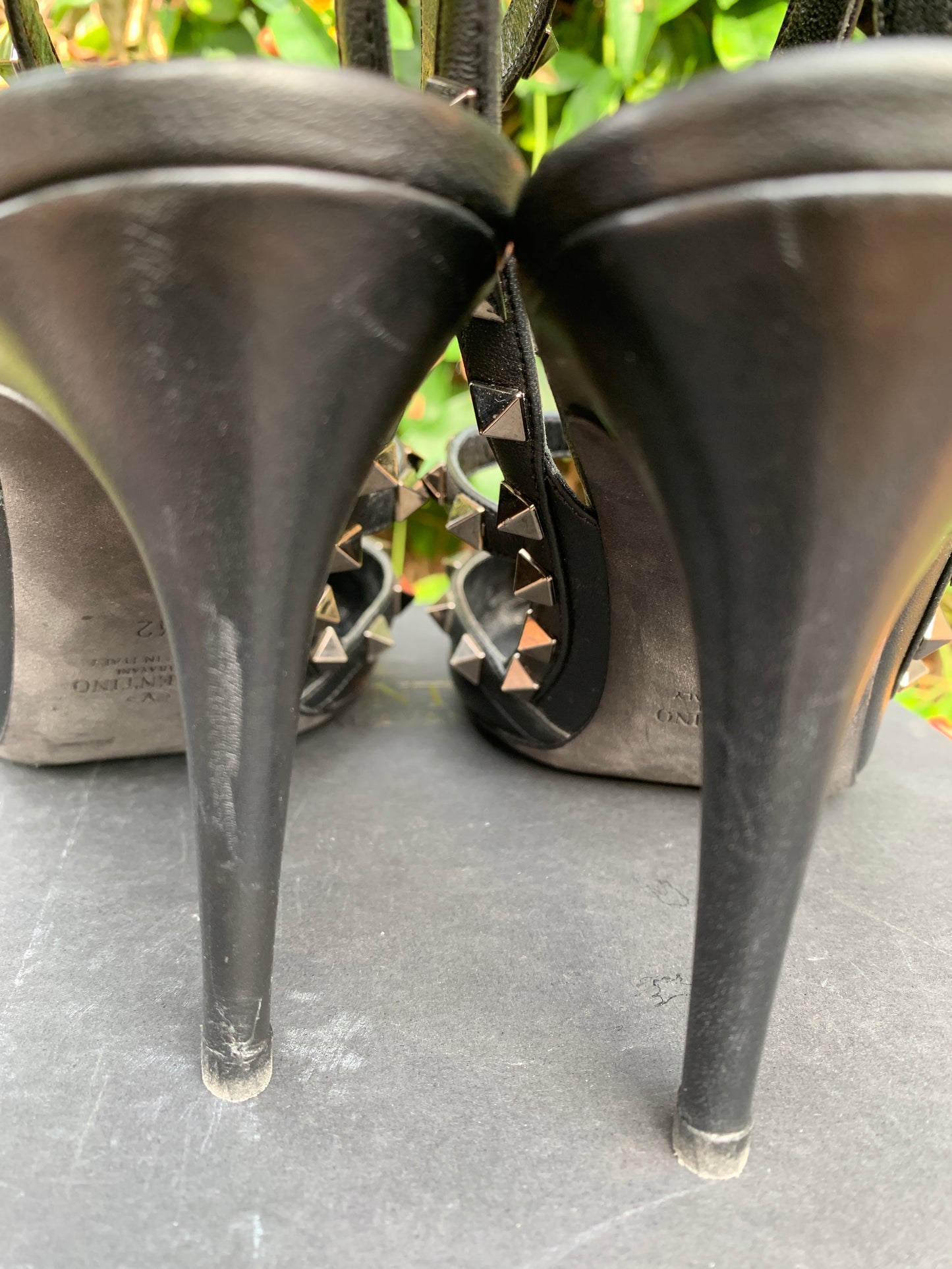 Valentino Black Rockstud Pump, Sz 10