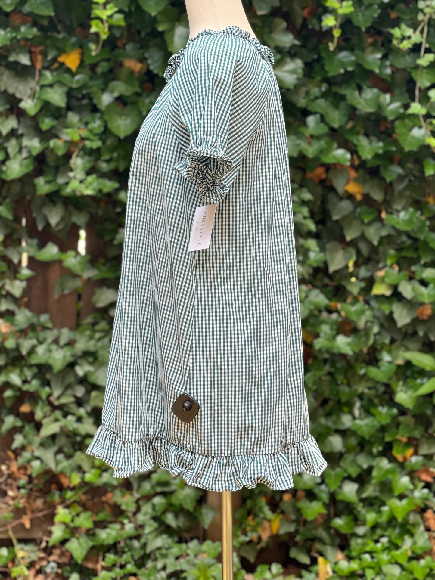 Hill House Checkered Mini Dress Size M