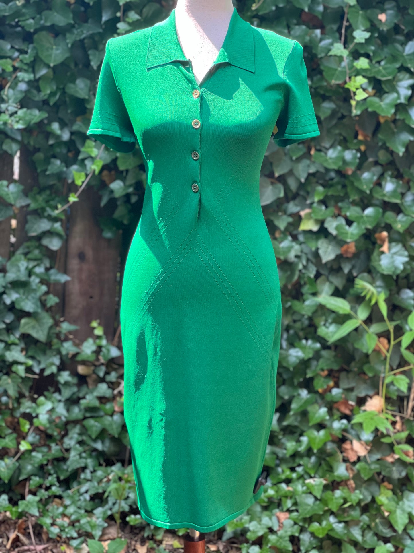 Yigal Azrouel Emerald Green Knit Dress Size M