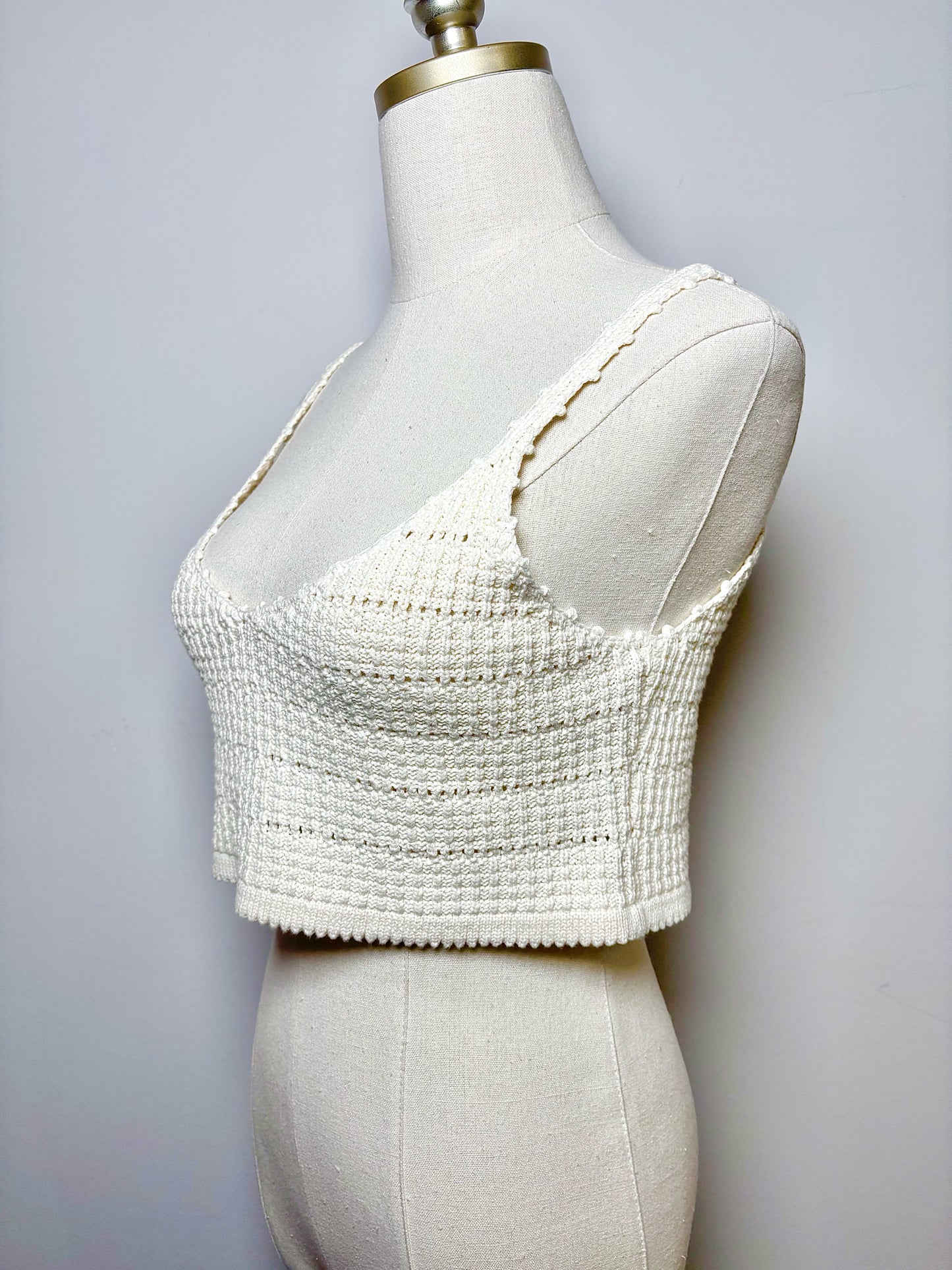 Women Size XS Reformation Cream Knitted Tank Top