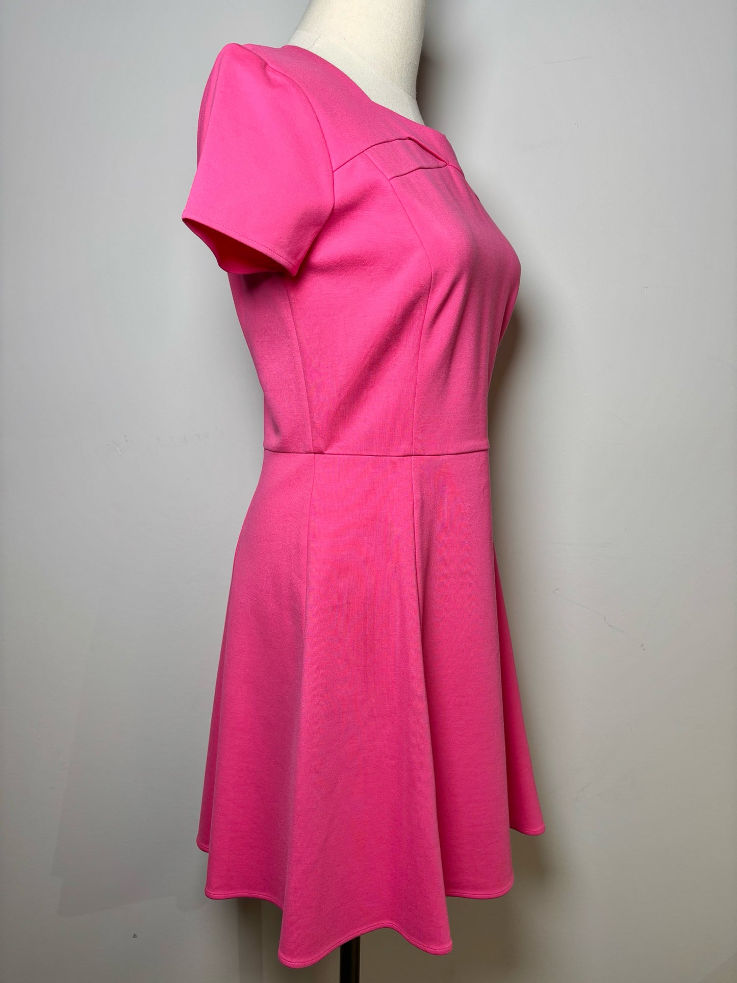 Women Size M Milly Pink Solid Viscose Dress