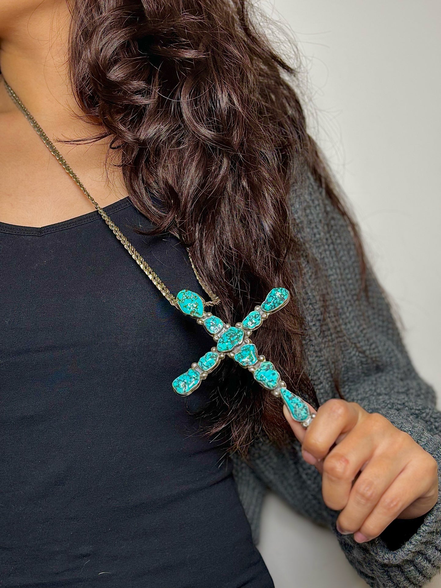Sterling Silver Mariam Haskell Turquoise Necklace
