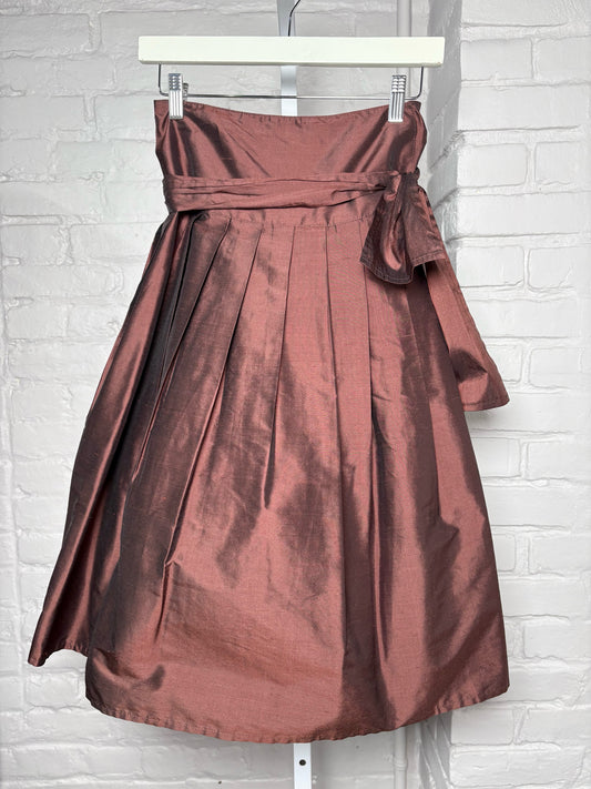 Women Size One Size Gypsy by Karen Fowler Brown Solid Skirt