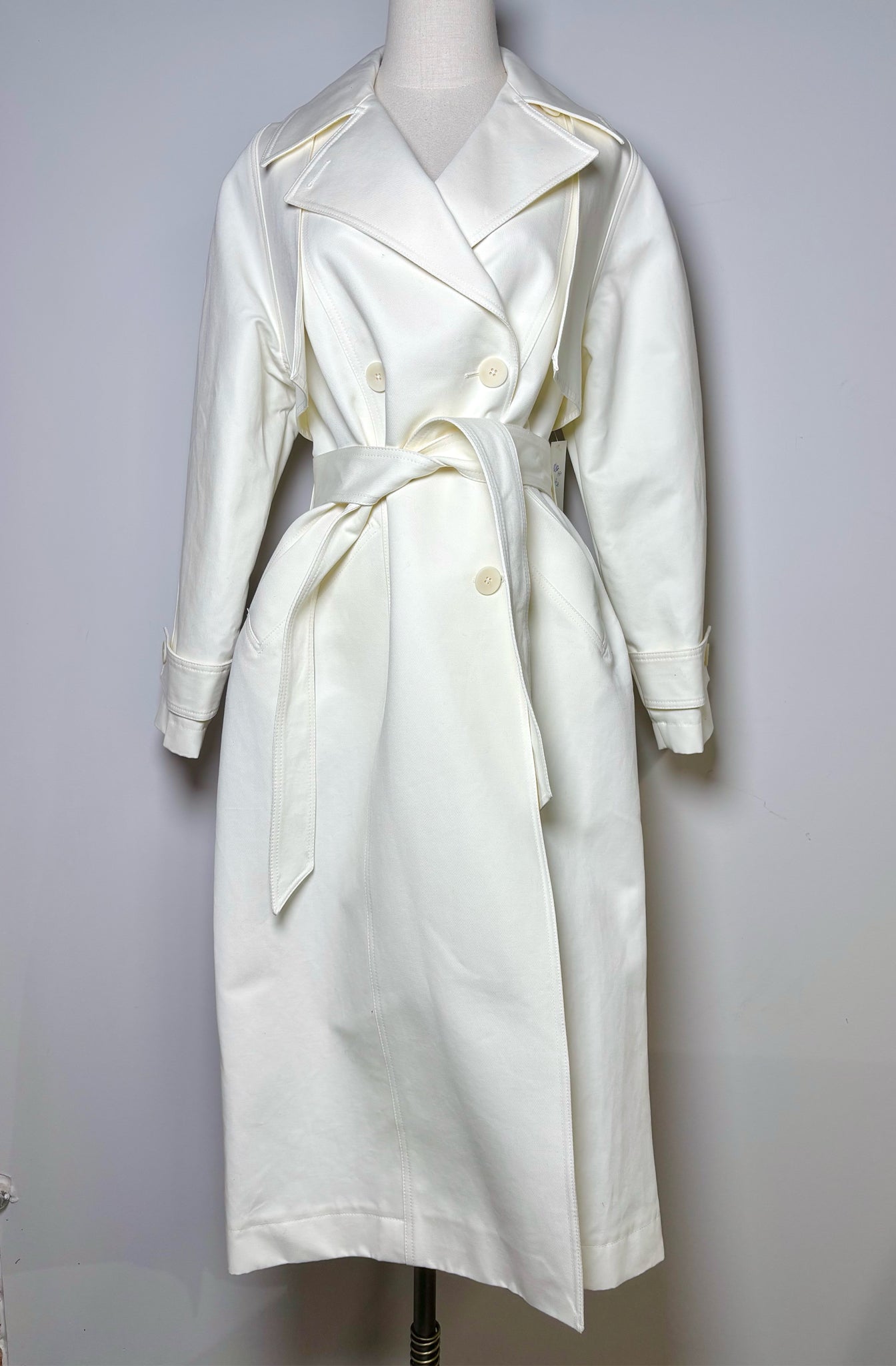 Women Size M Massimo Dutti White Coat