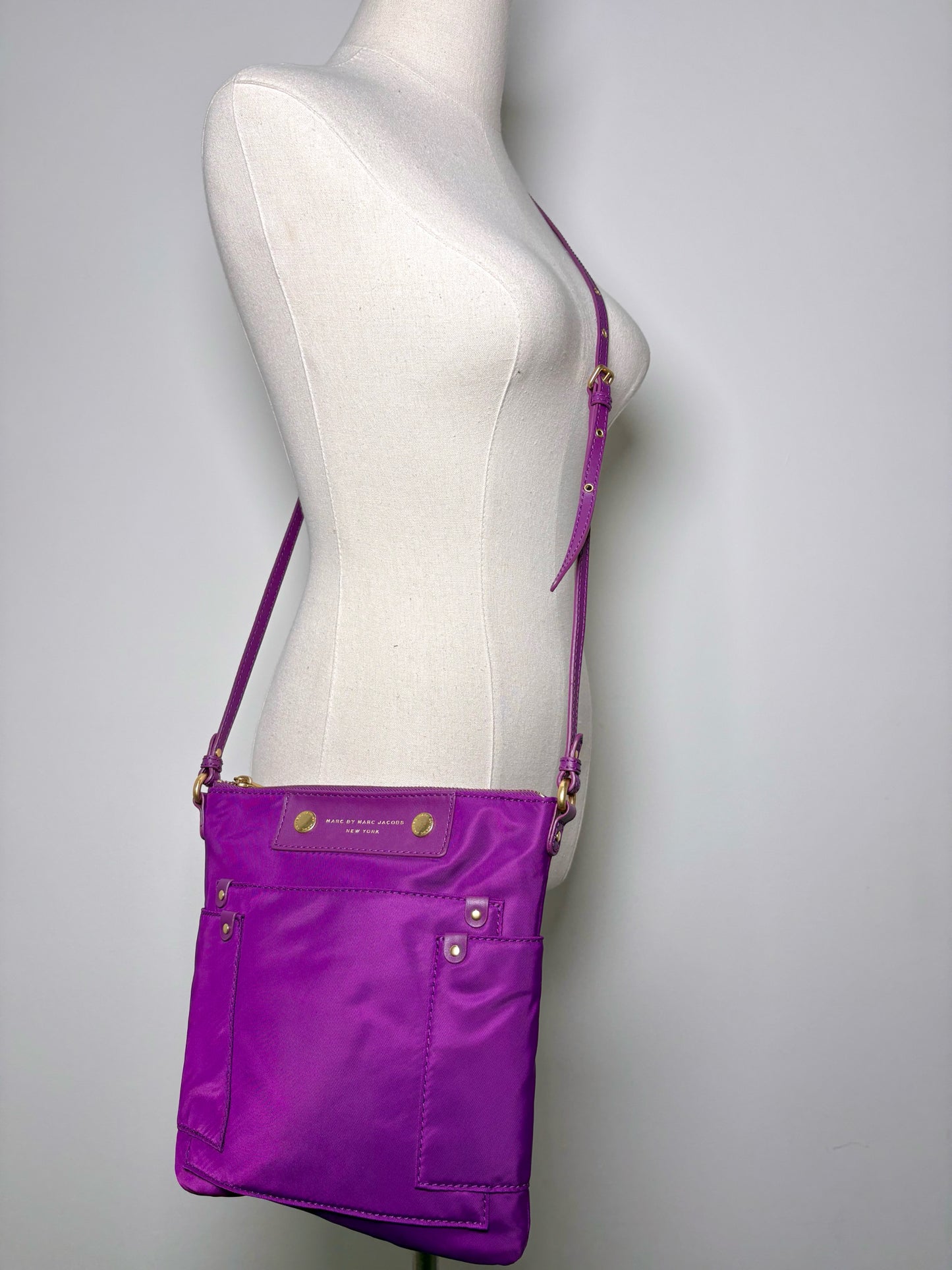 MARC by Marc Jacobs Nylon Purple Crossbody/Messenger Purse