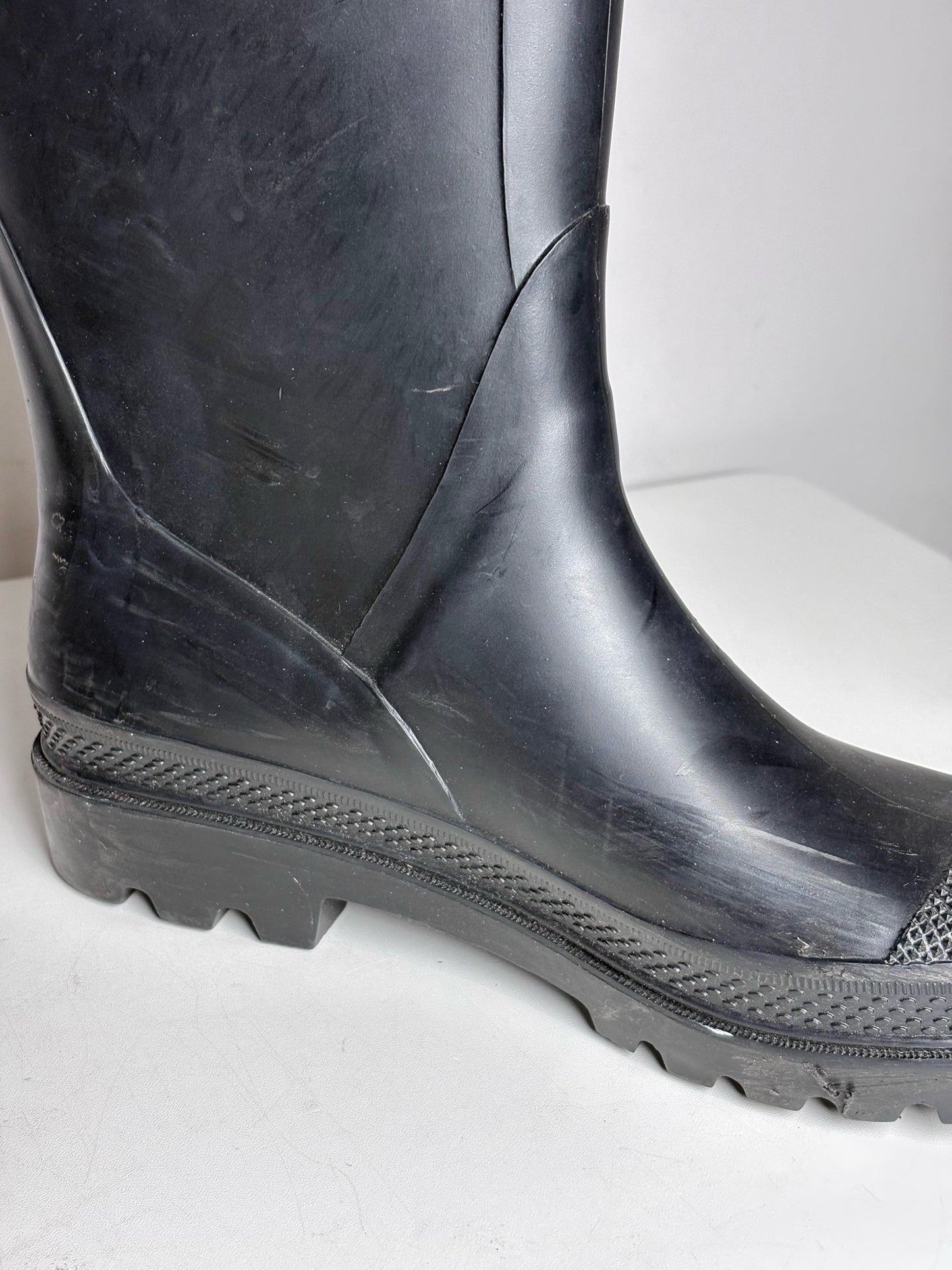 W Shoe Size 40 Burberry Black, Beige Rubber Women's Pre-owned Boots