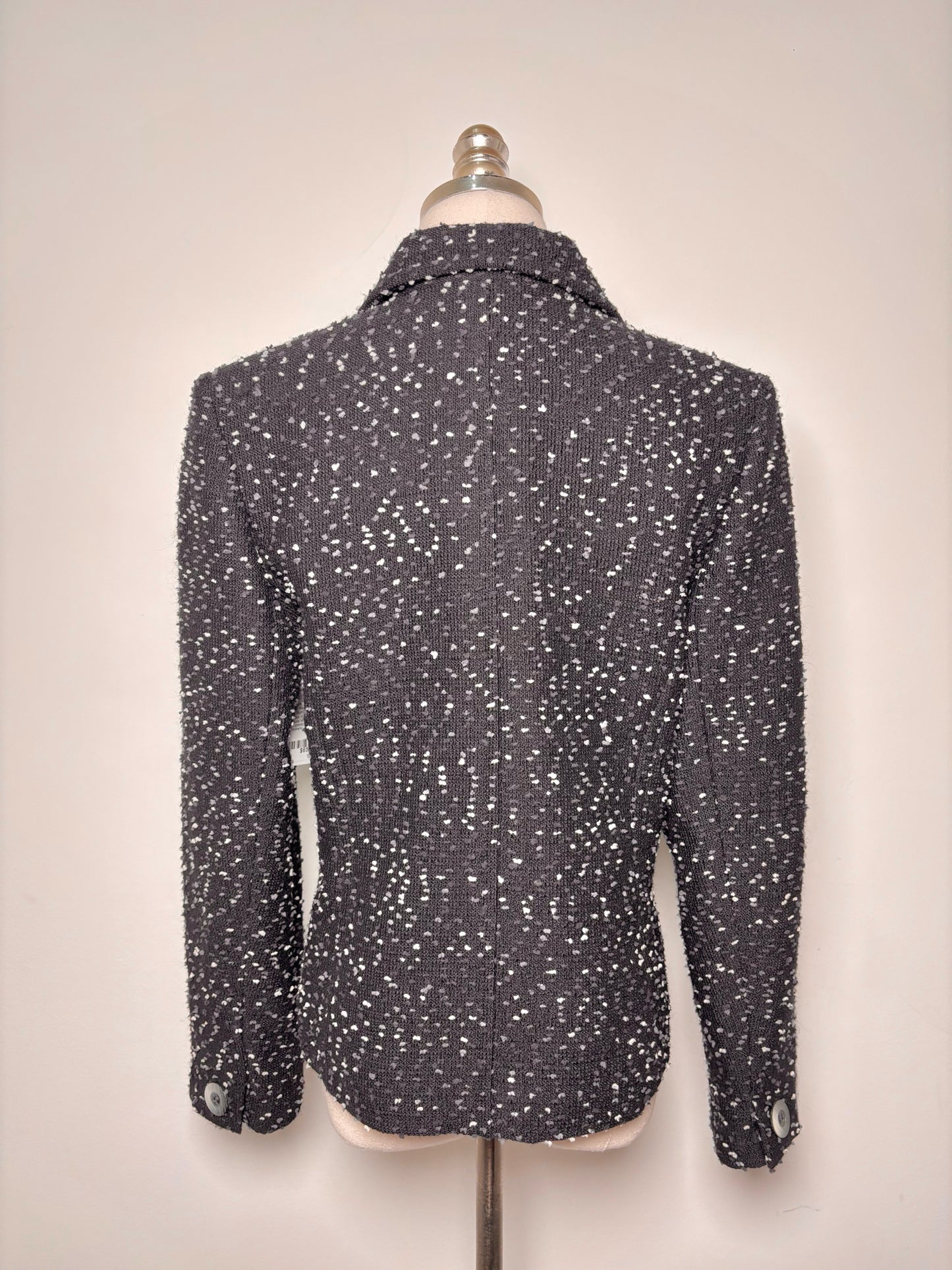 Women Size S Yves Saint Laurent Black Boucle Vintage 1980 Blazer