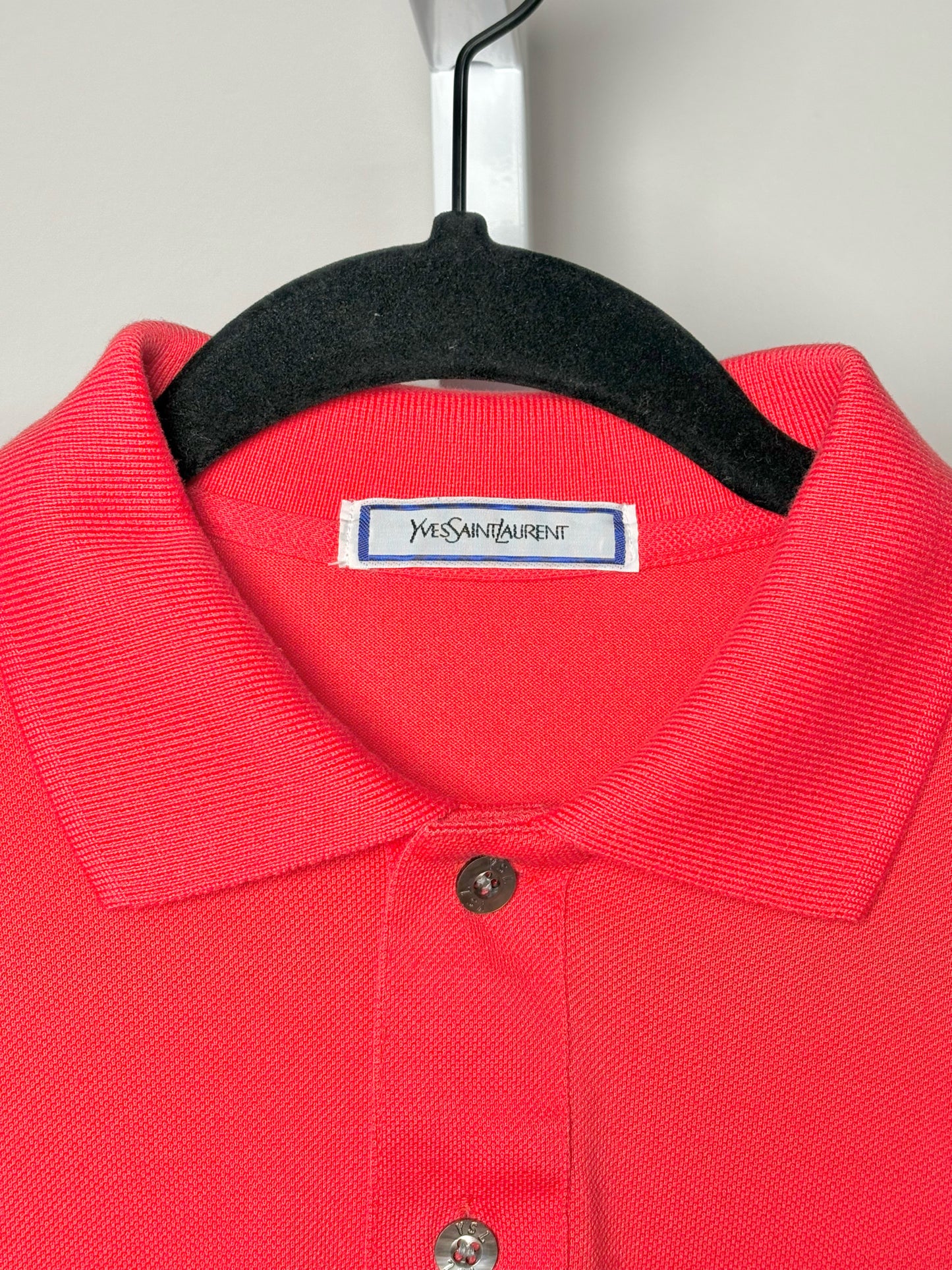 Mens Size M Saint Laurent Red Solid Men's Shirt