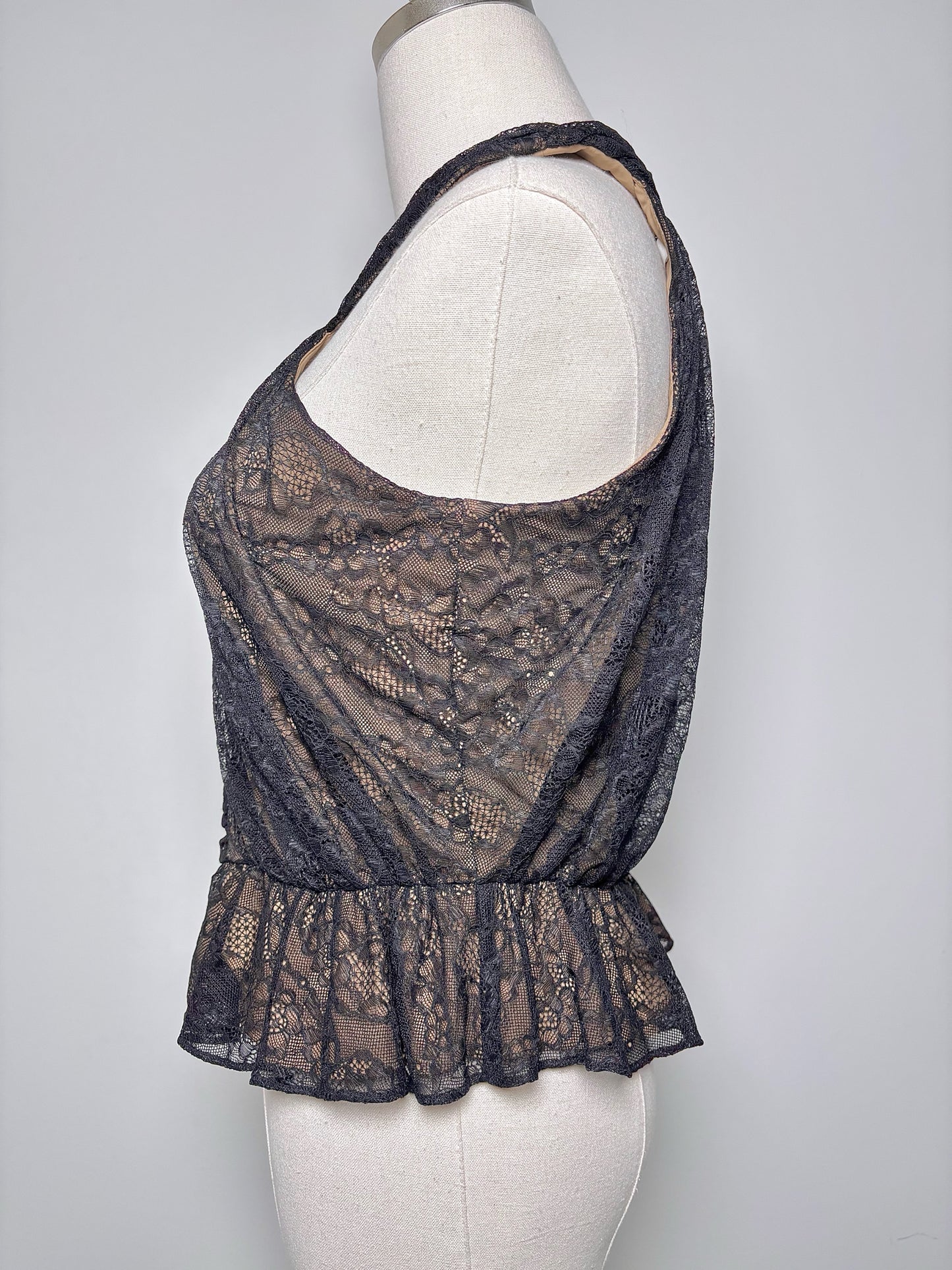 Women Size 2 Veronica Beard Black Lace NWT Kailani Top