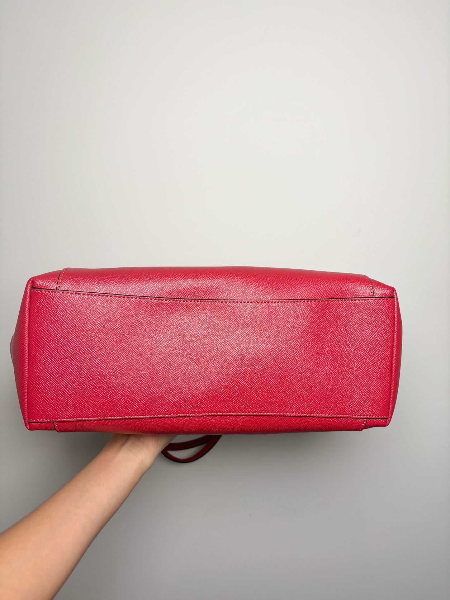 Coach Saffiano Leather NWT Red Ava Tote Purse