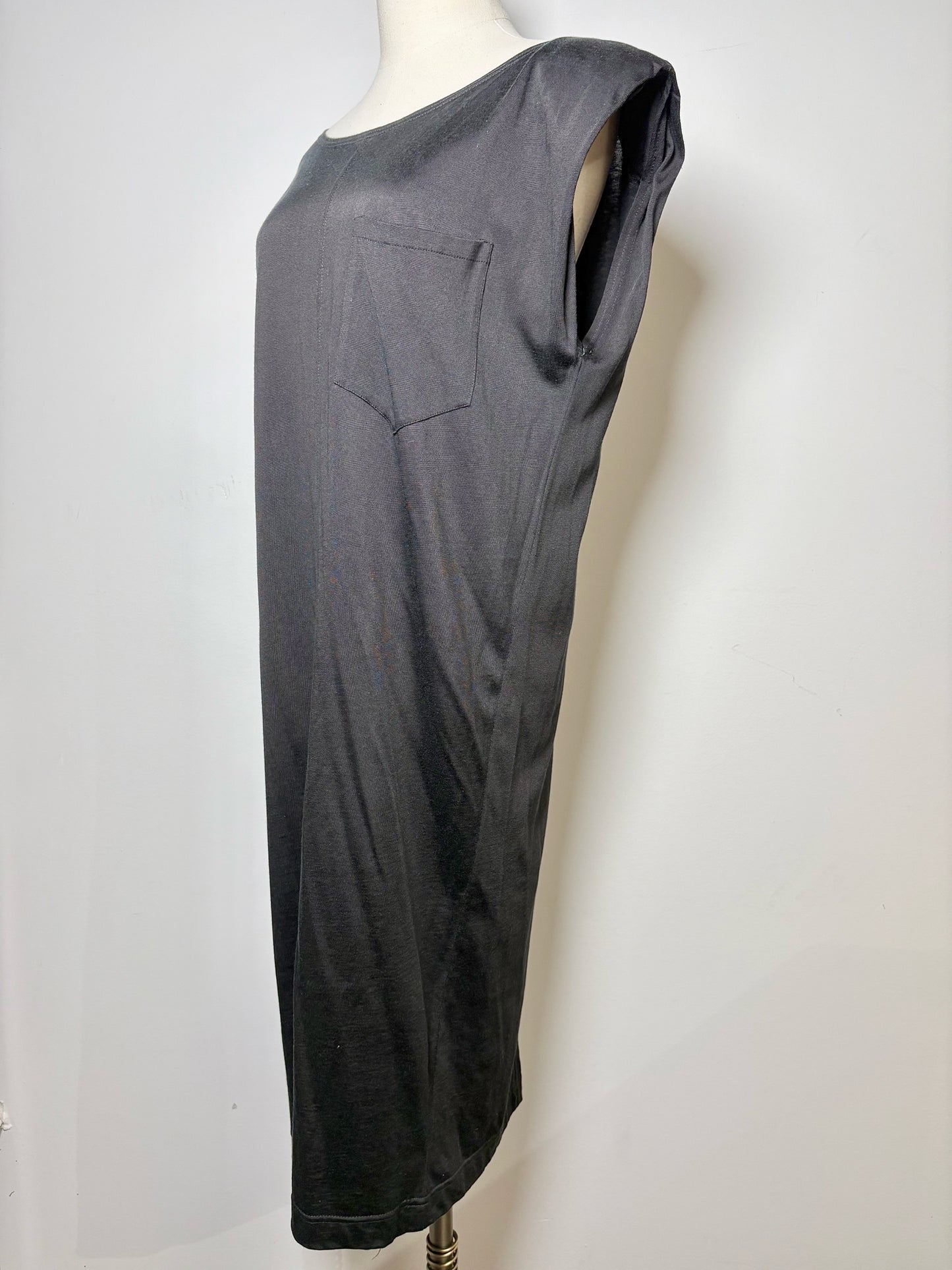 Women Size M/L Courreges Paris Black Solid Dress