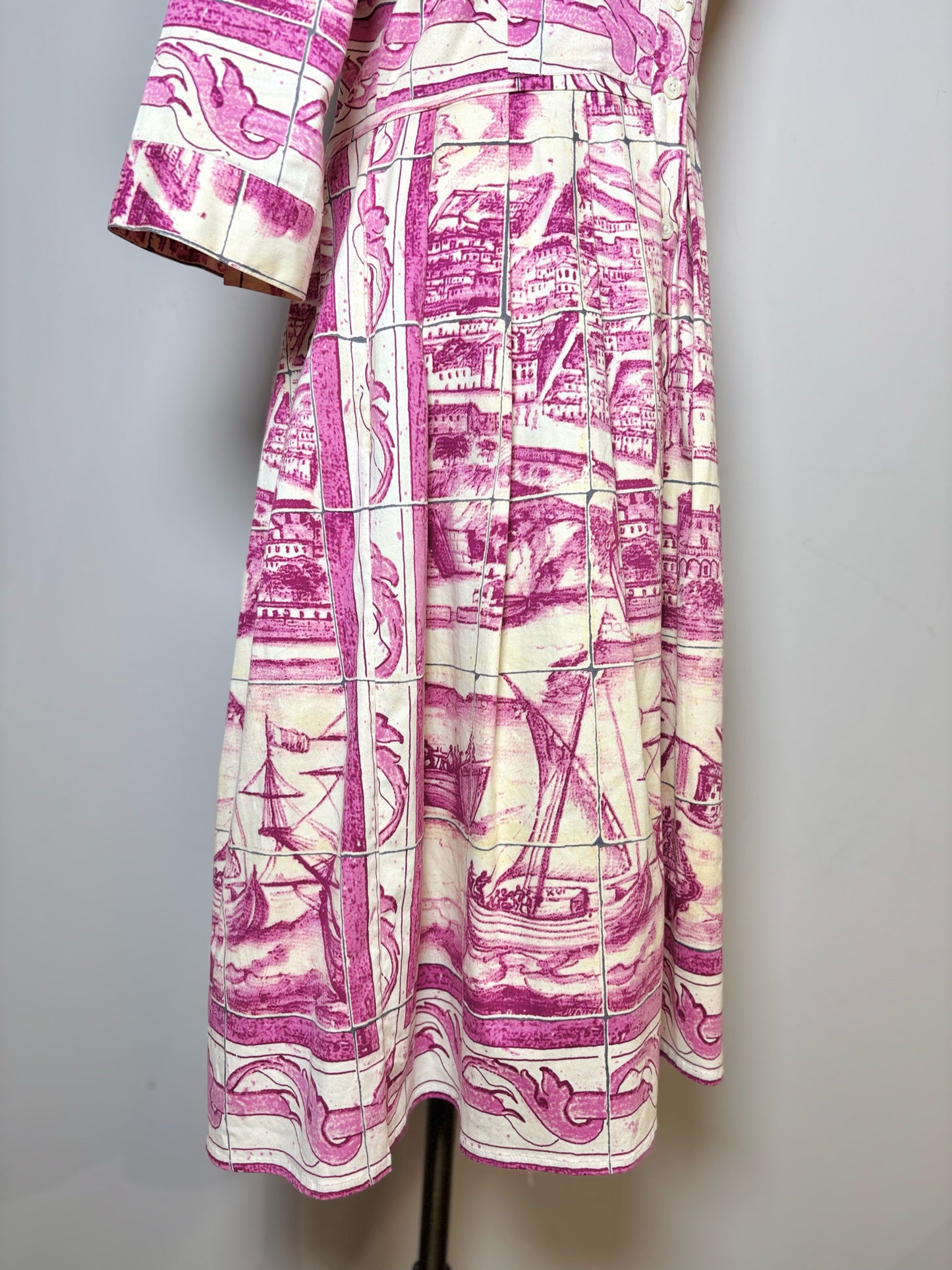 Women Size 6 Samantha Sung Purple Print Print Dress