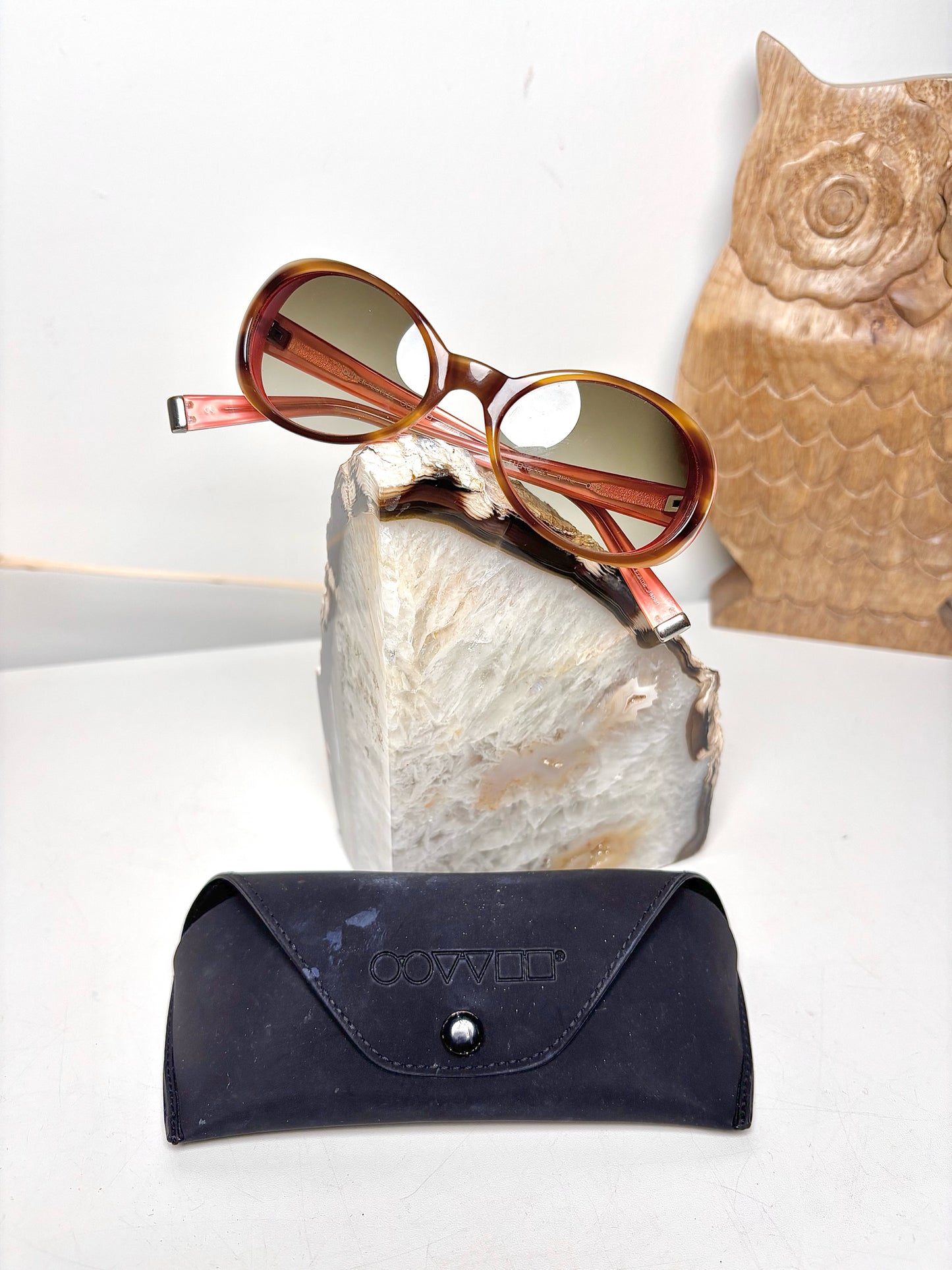 Acetate Oliver Peoples Pre-owned Pink and Brown Sunglasses