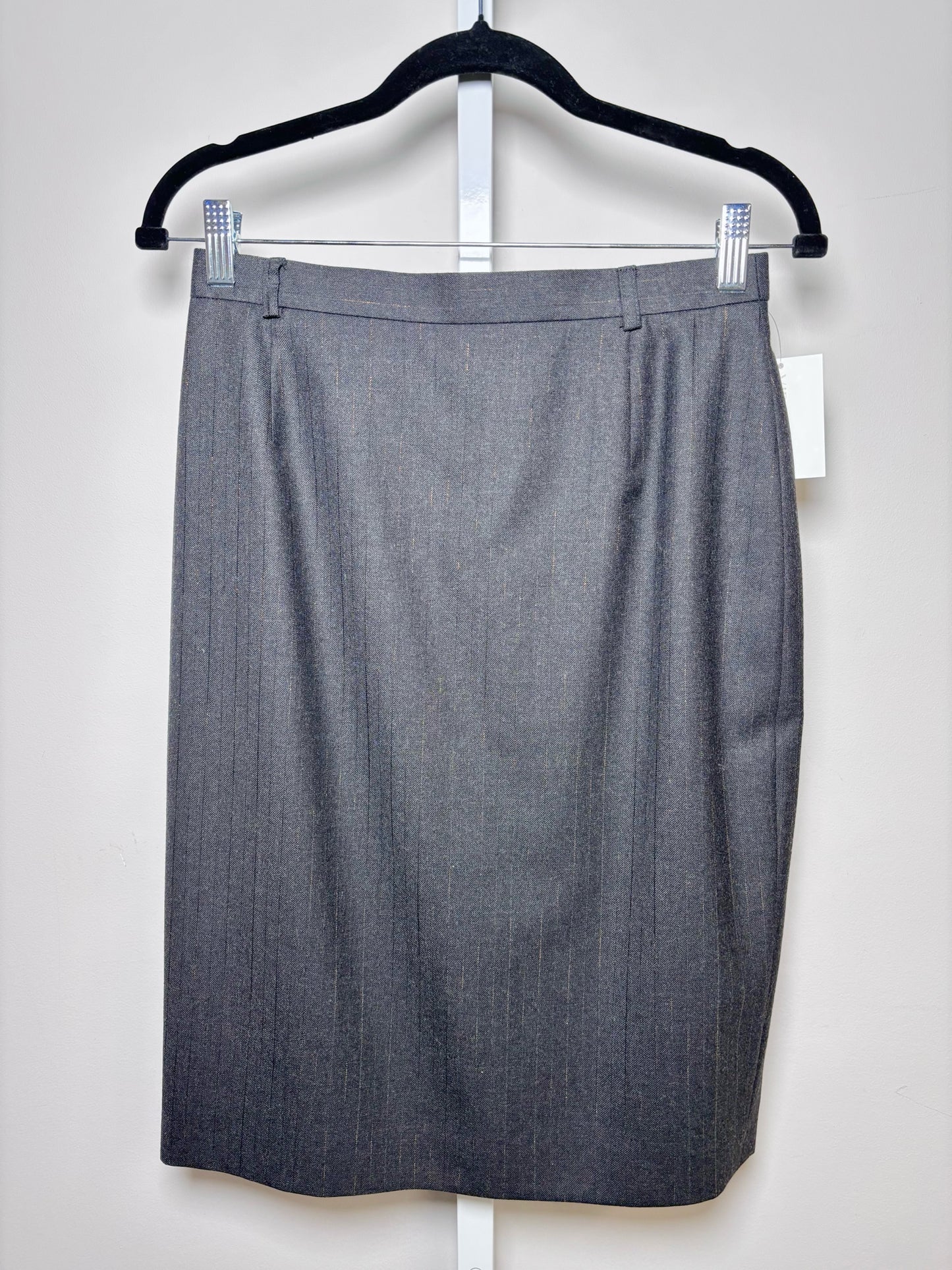 Women Size 38 Escada Black Metallic Suit