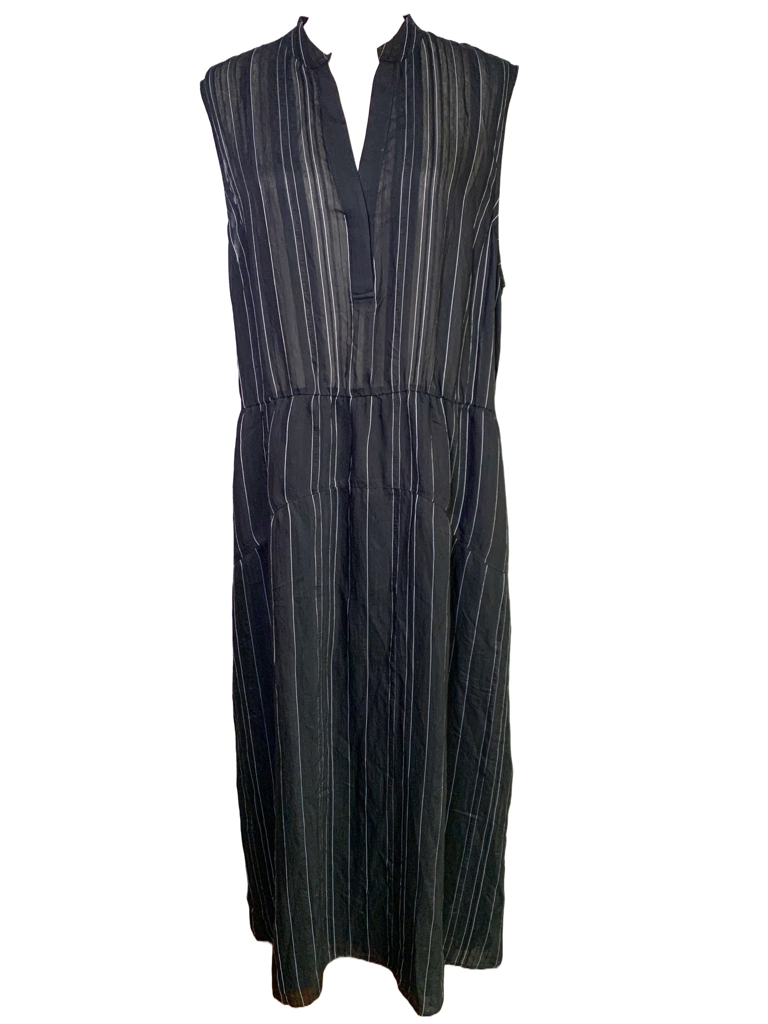 pinstripe dress women Women Size 18 Vince Blue Pinstripe Dress