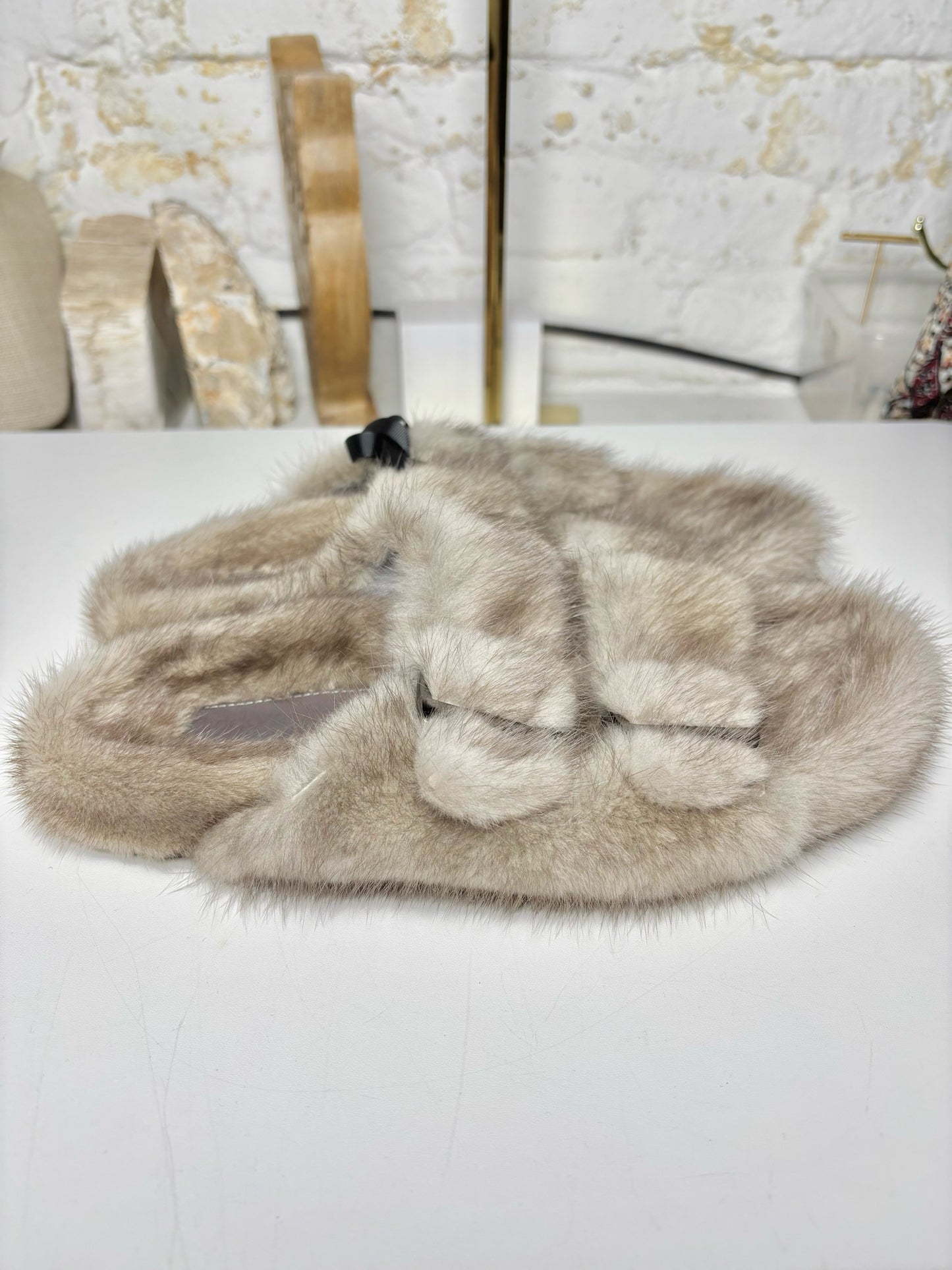 W Shoe Size 39 (8.5 US) Linda Richards Brown Mink Flats
