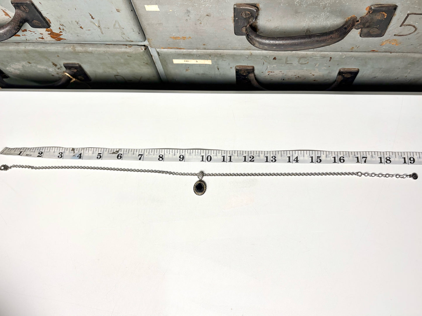 Andrea Candela Onyx 18K Gold, 925 Sterling Silver Necklace