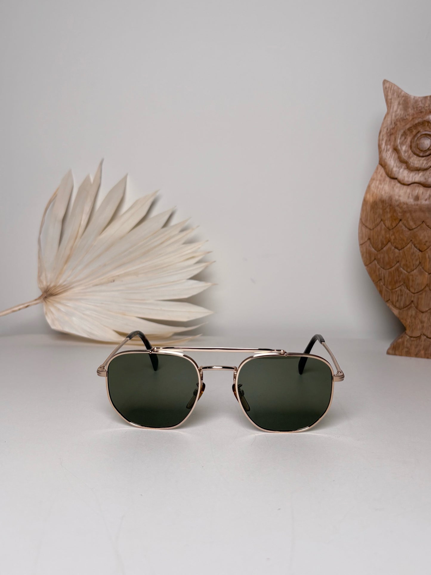 Men's David Beckham Gold Sunglasses