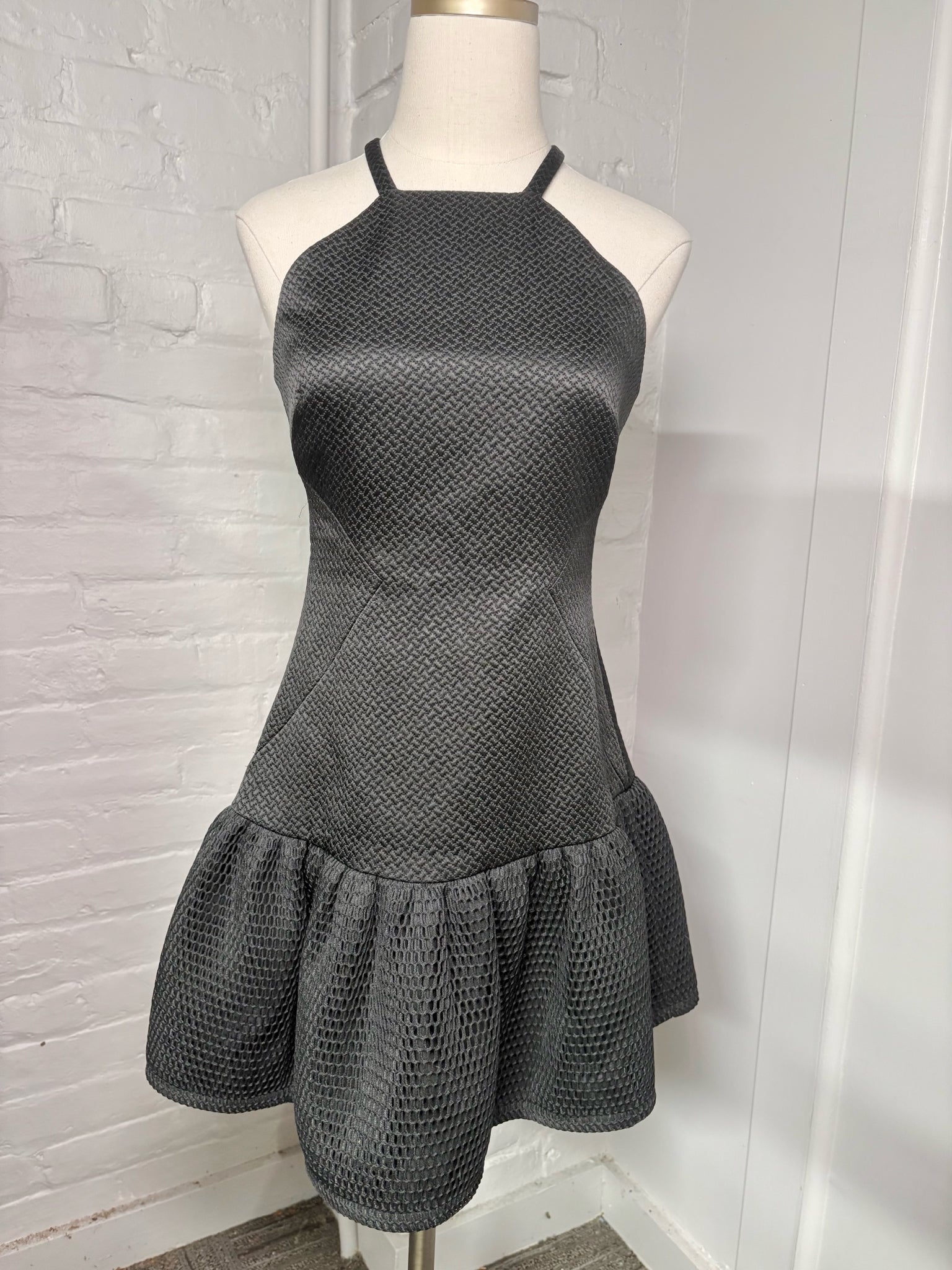 Women Size 2 Cynthia Rowley Black Special Occasion Mini Dress Women Size 2 Cynthia Rowley Black Special Occasion Mini Dress